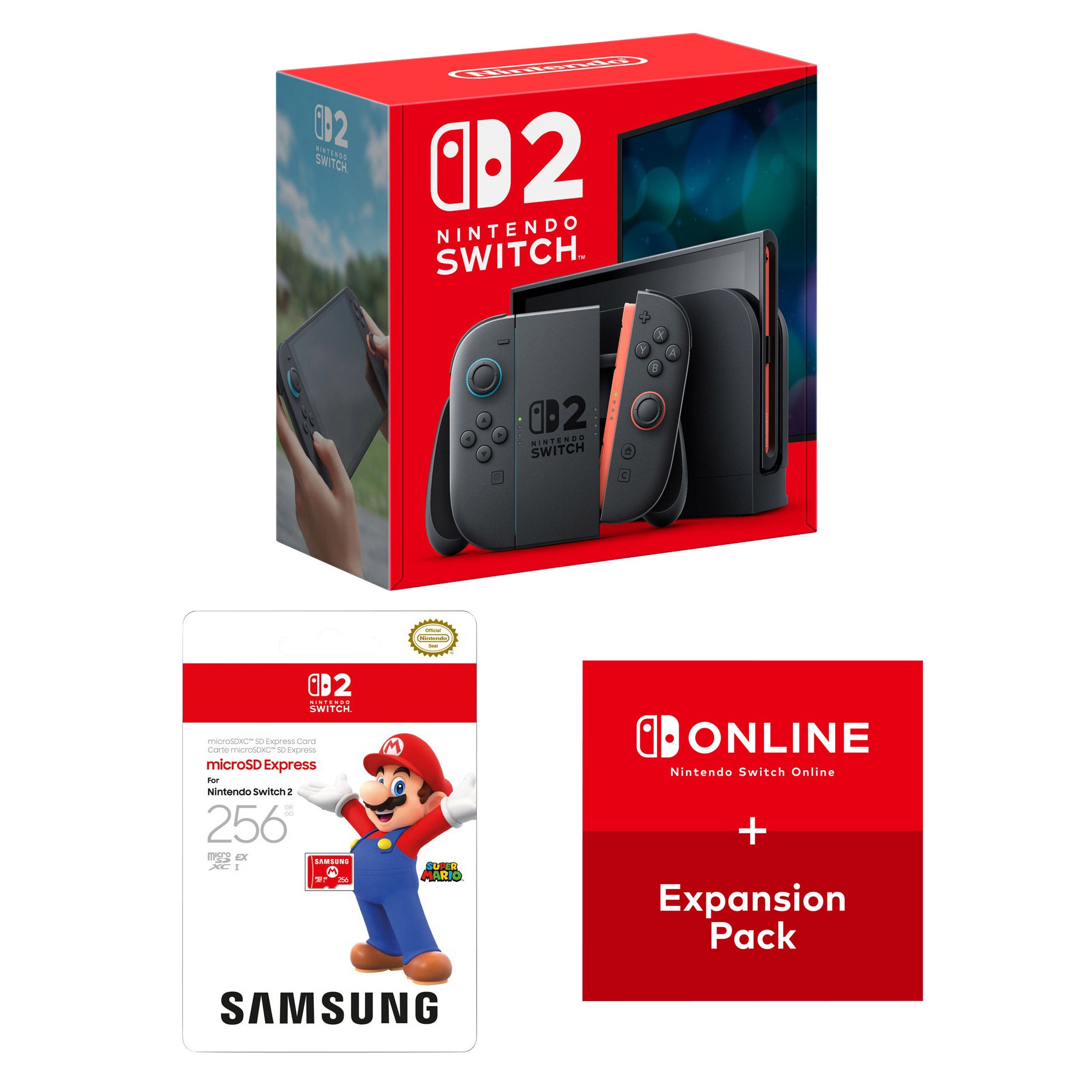 Nintendo Switch 2 with 256GB microSD Express Card and Nintendo