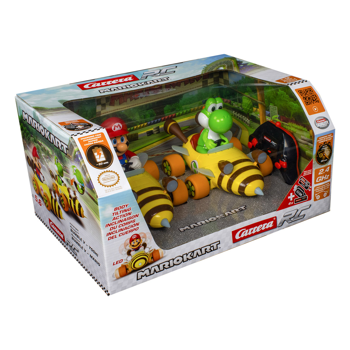 Carrera RC Mario Kart Twin Pack Bumble V, Mario + Yoshi