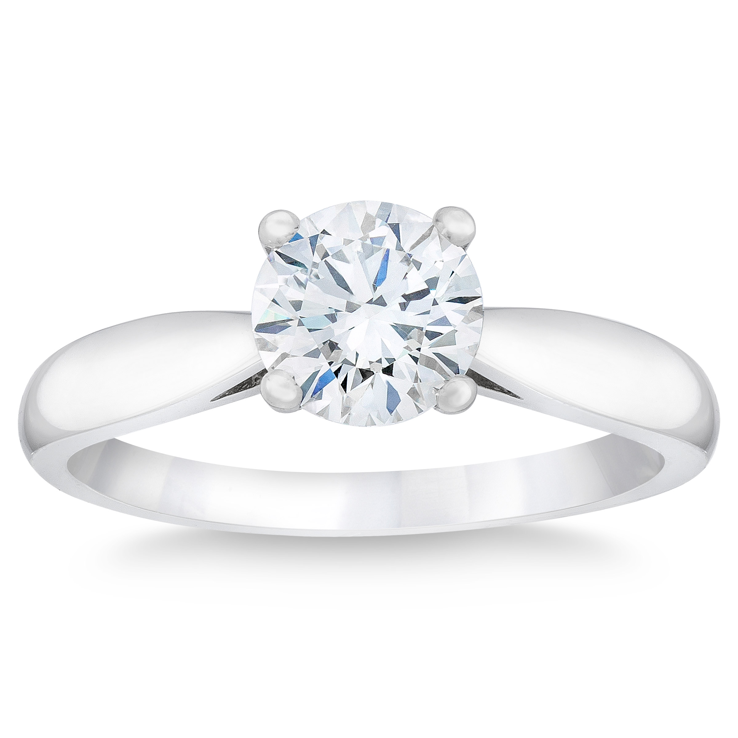 Round Brilliant ct VS1 Clarity, G Color Diamond Platinum