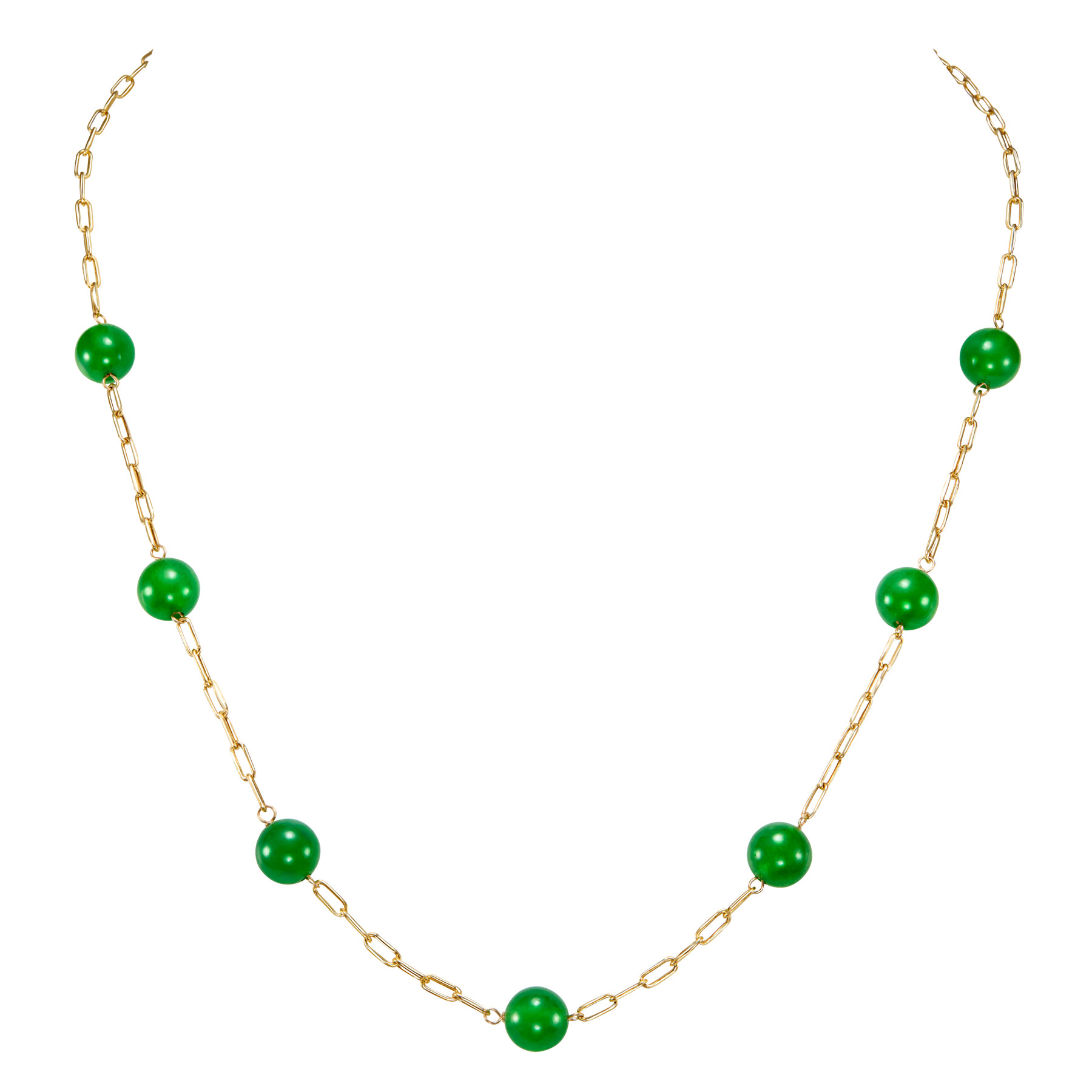 8 mm Dyed Jade Bead Necklace