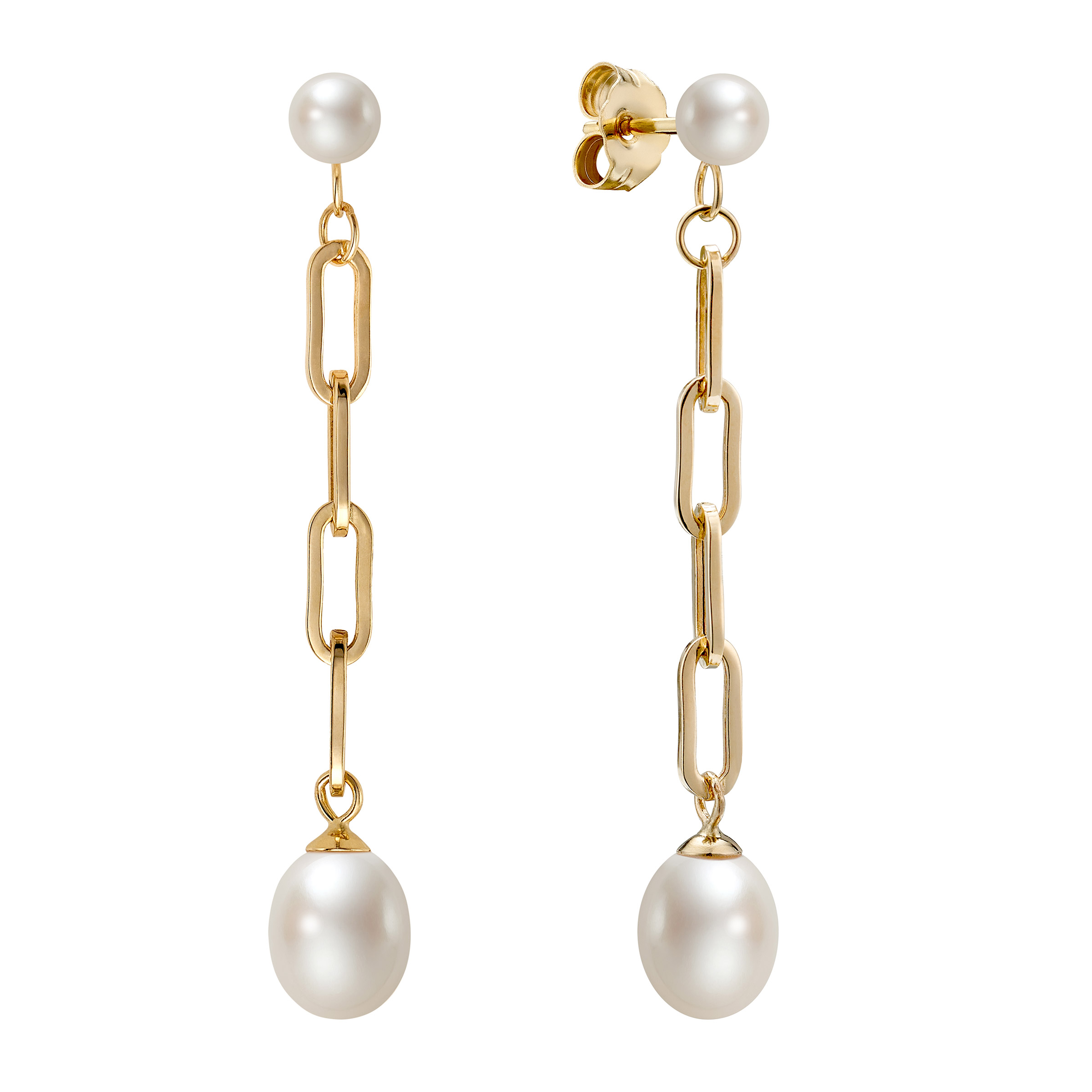4 – 7 mm Cultured Freshwater Pearl Earrings