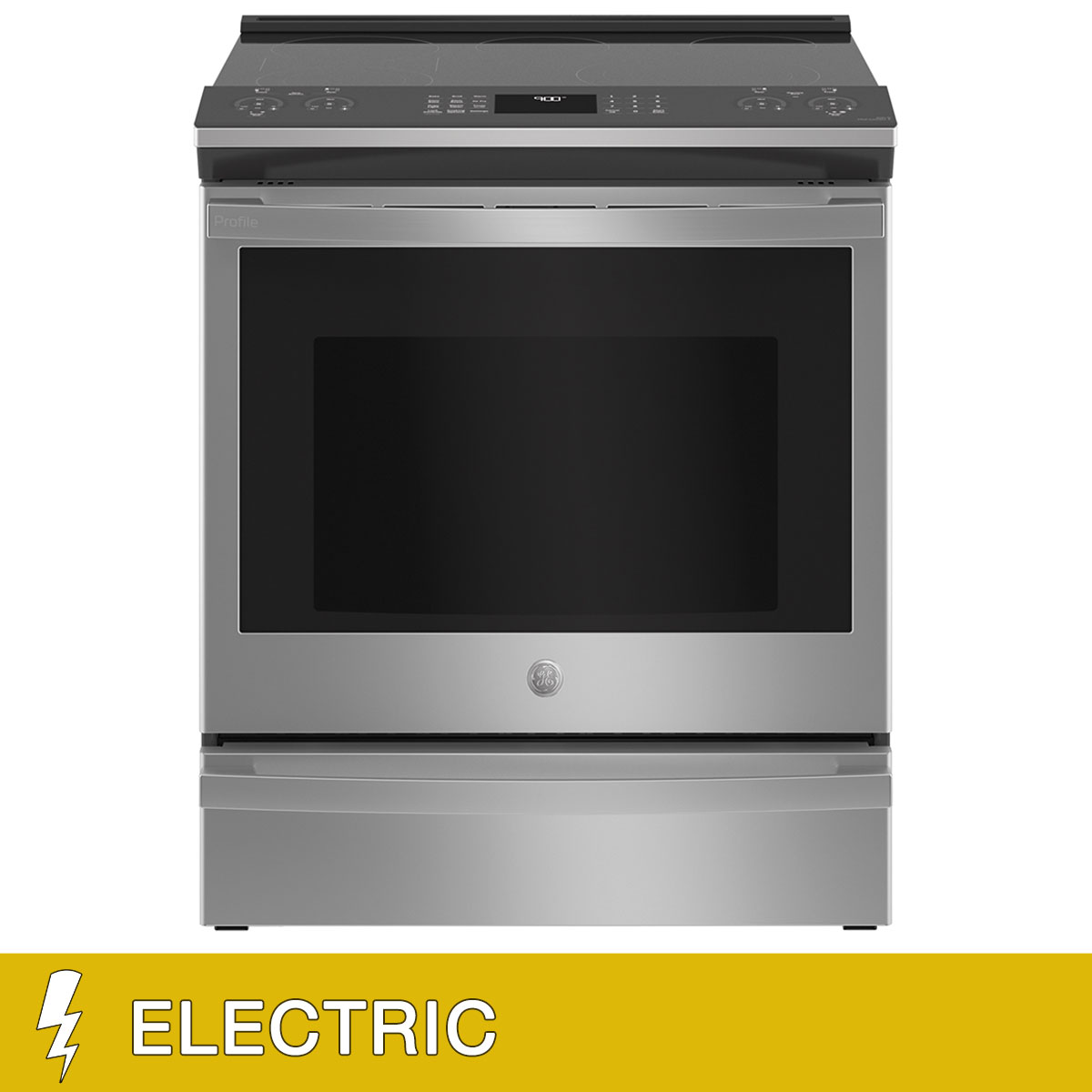 GE Profile 30" 5.3 cu. ft. ELECTRIC Slide-in Range with Convection  Broil Element