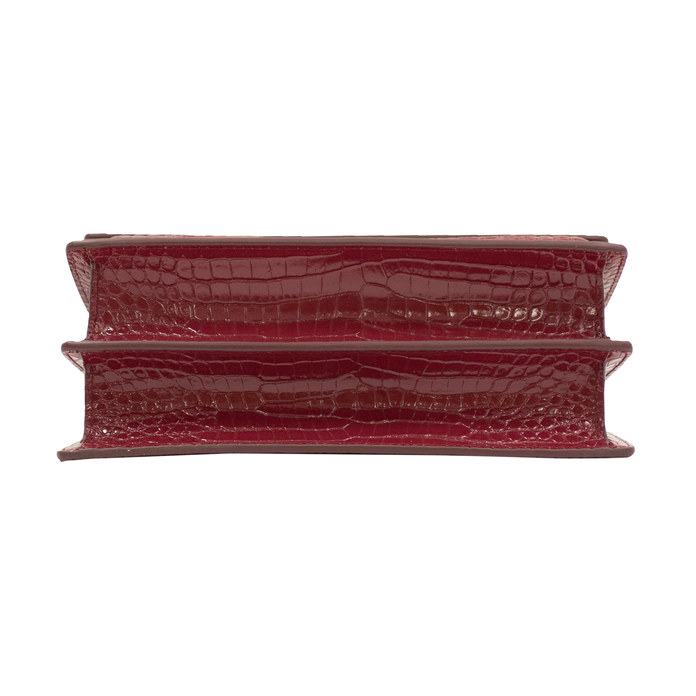 Yves Saint Laurent レッドコート 36 lavallière trench coat in water-resistant nylon in Bordeaux