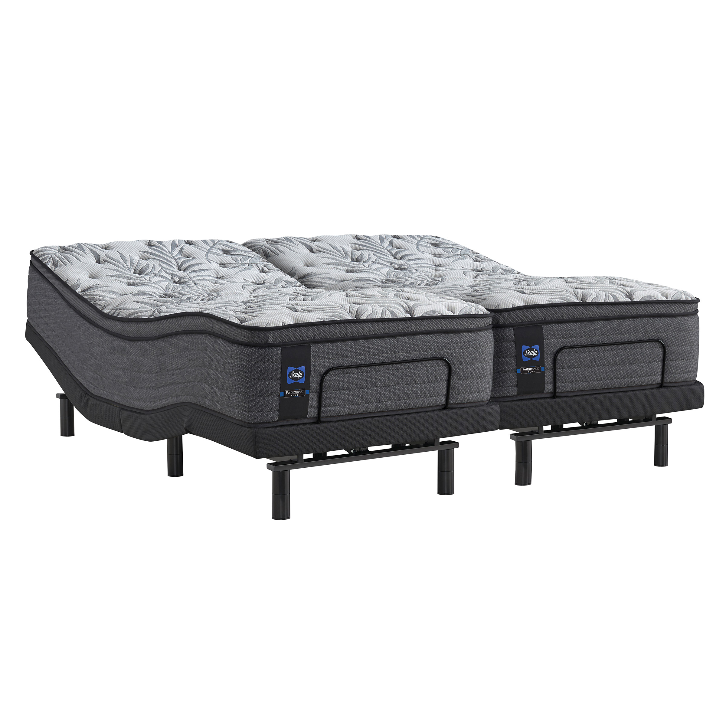 Sealy Posturepedic Island Cays Plush Split King Mattress with Adjustable Base