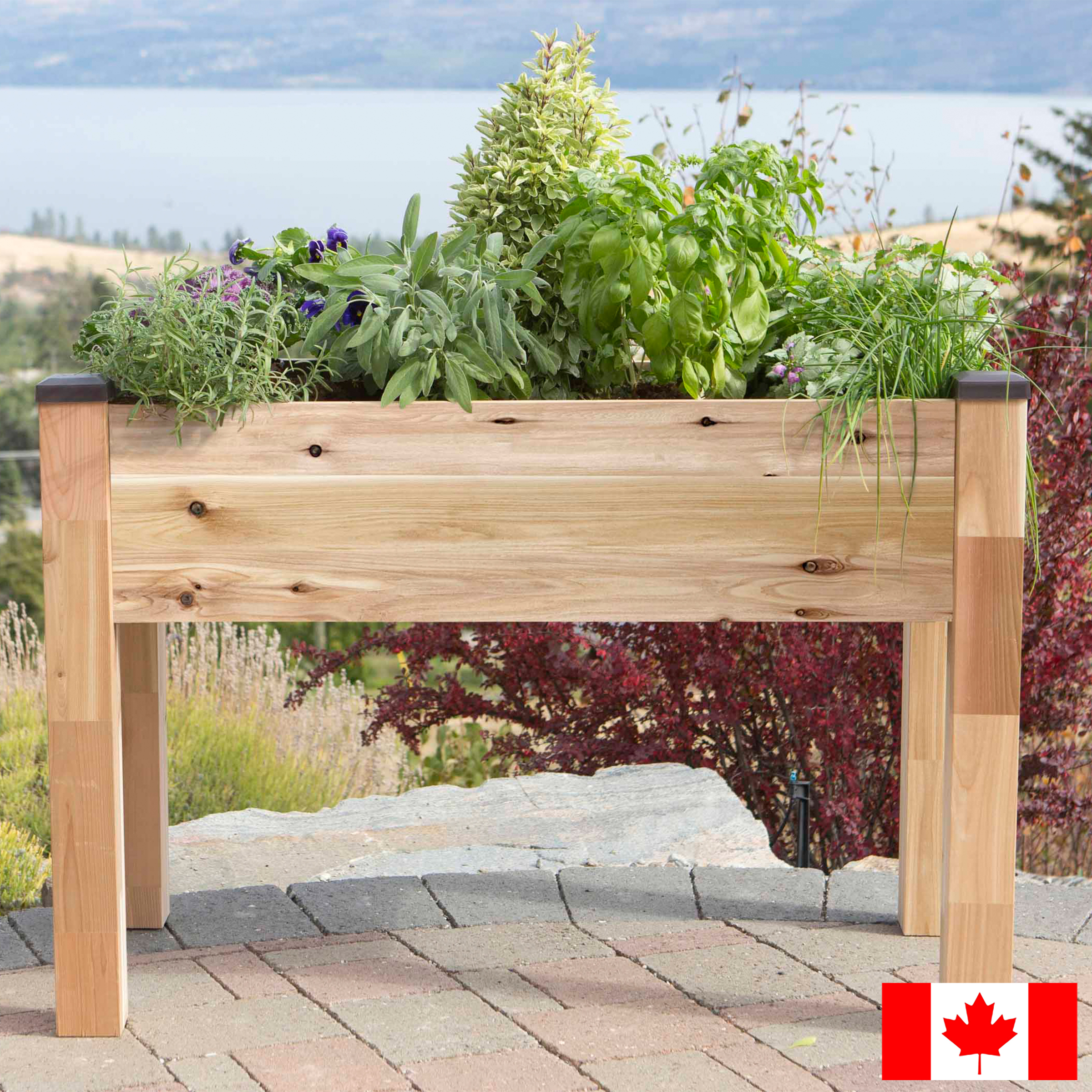 CedarCraft Elevated Cedar Planter 76.2 cm (30 in.)