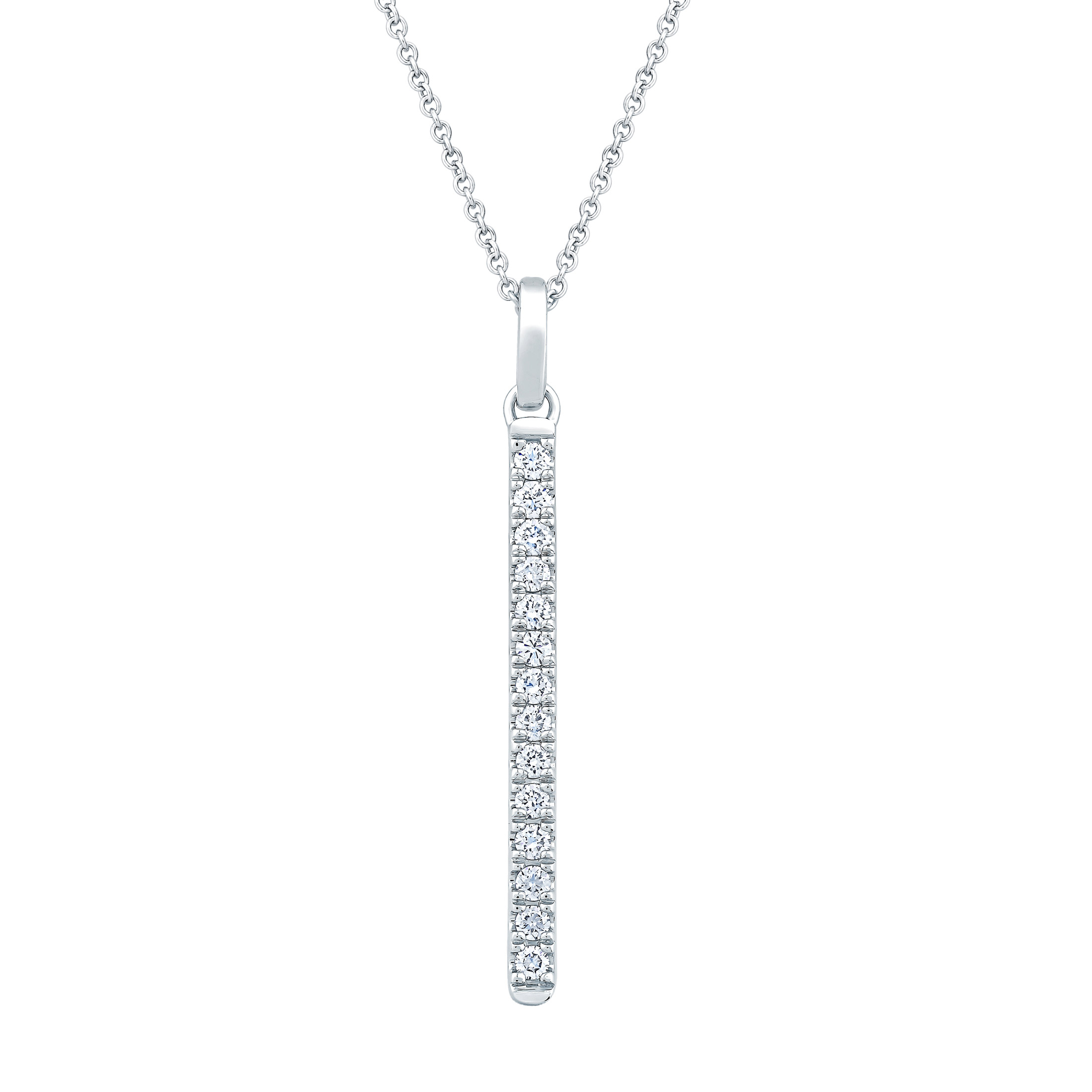 Round Brilliant Vertical Diamond Pendant (0.30 ctw)