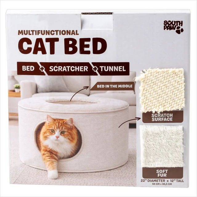 SOUTH PAW BED/SCRATCHER/TUNNEL CAT BED