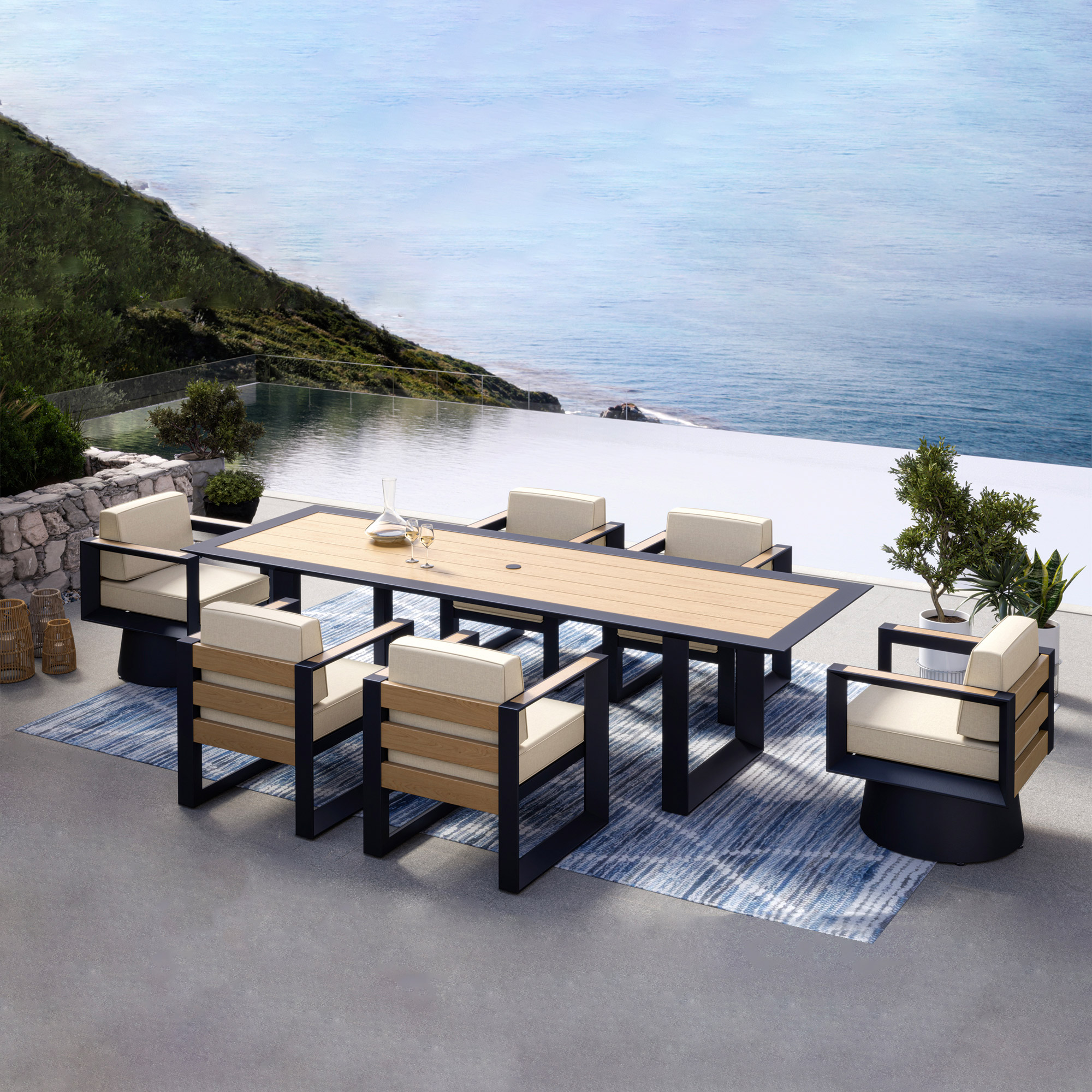 Mirador Sanibel 7-piece Outdoor Patio Dining Set