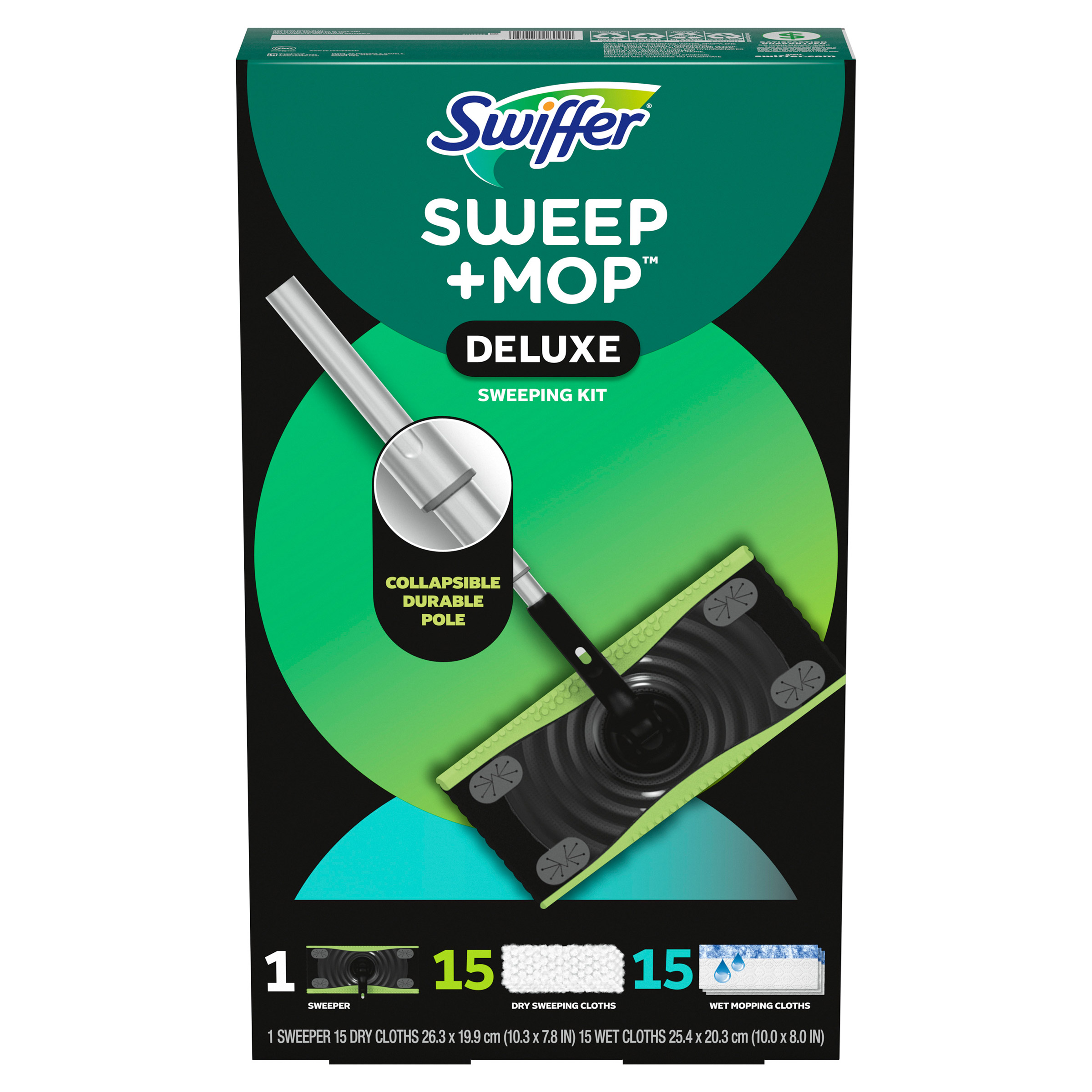 Swiffer Sweep + Mop Deluxe Sweeping Kit  1 Sweeper + 30 Refills
