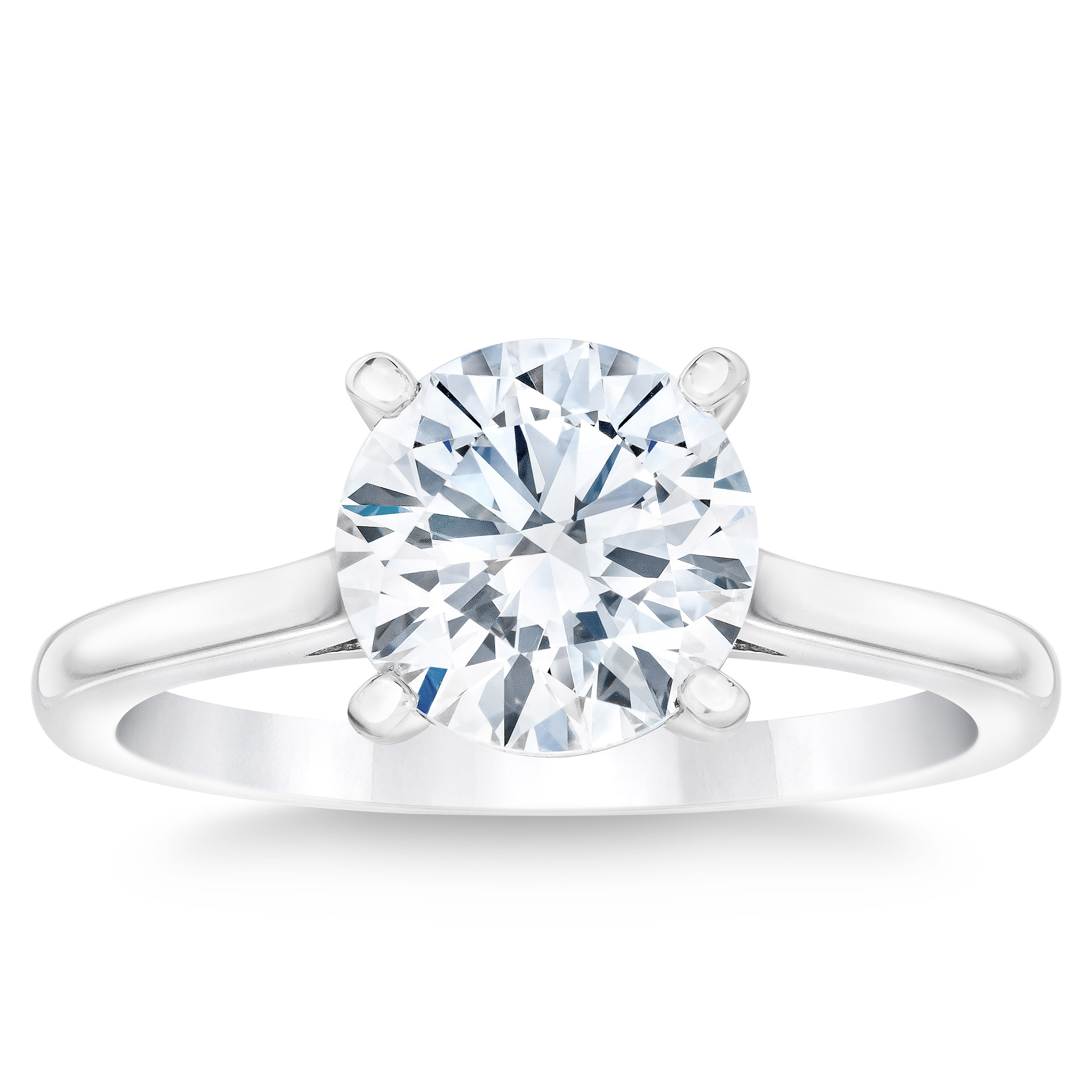 2.25 ct Round Brilliant Cut, Clarity VVS2, Colour H, Diamond Solitaire Ring