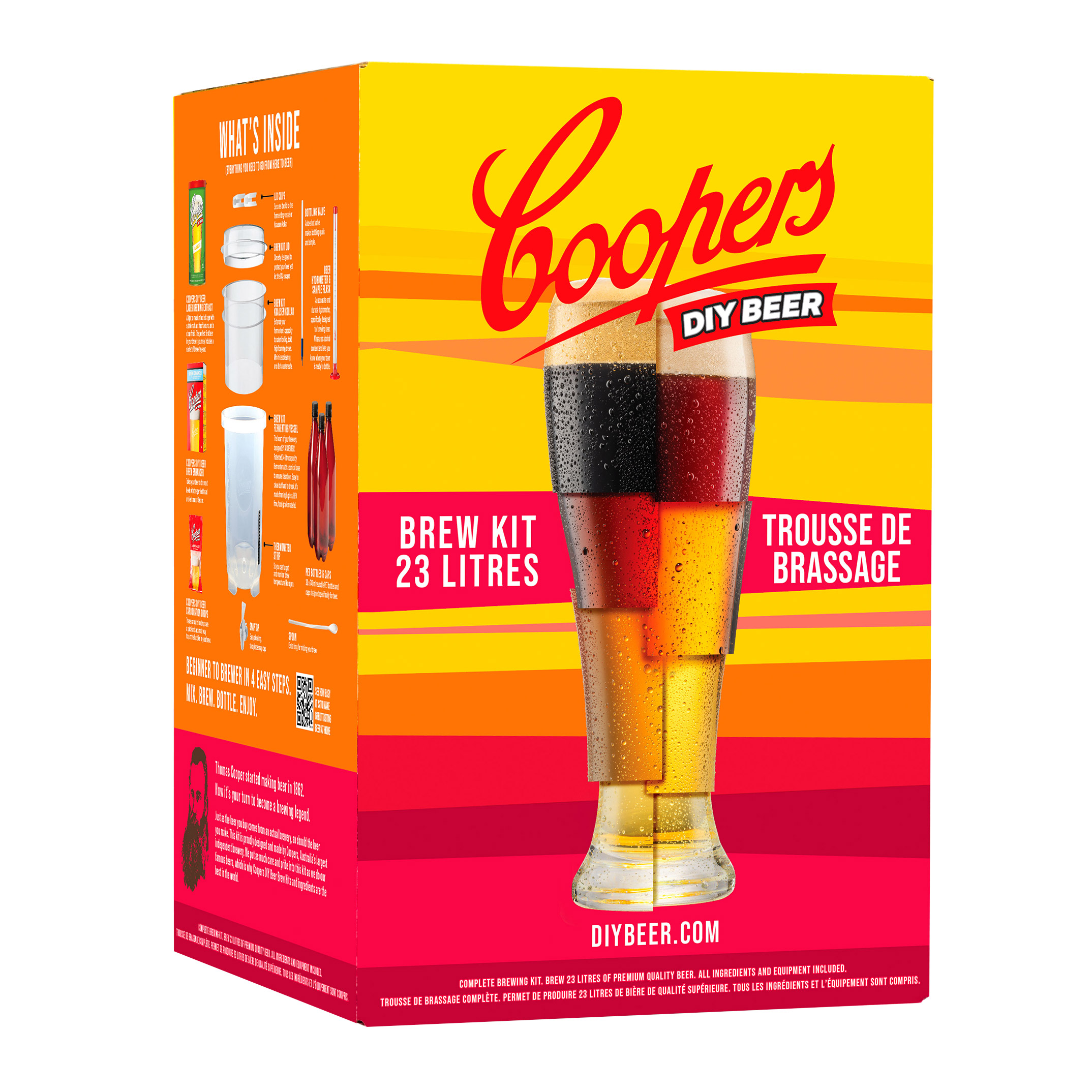 Coopersビール醸造キット Coopers Beer Brew Kit Equipment Starter Pack (1 x 23L ) | Costco