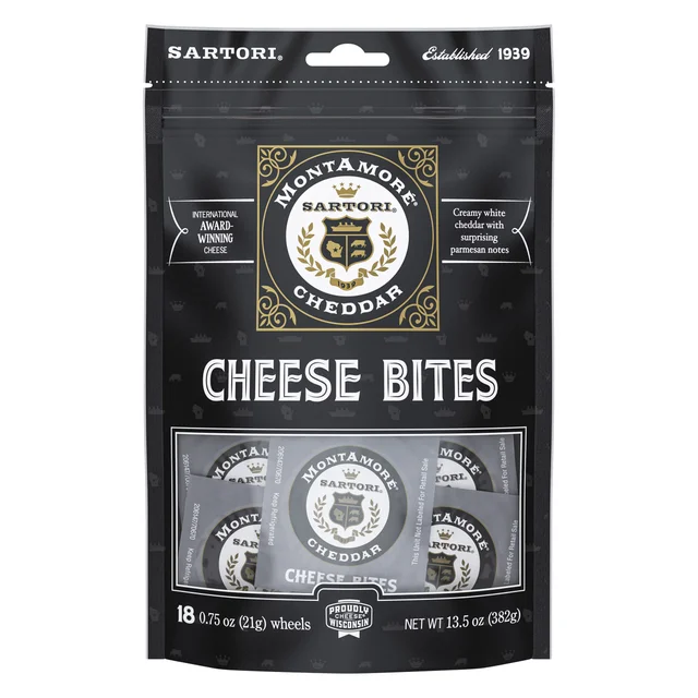 SARTORI CHEDDAR CHEESE BITES 18/0.75 OZ