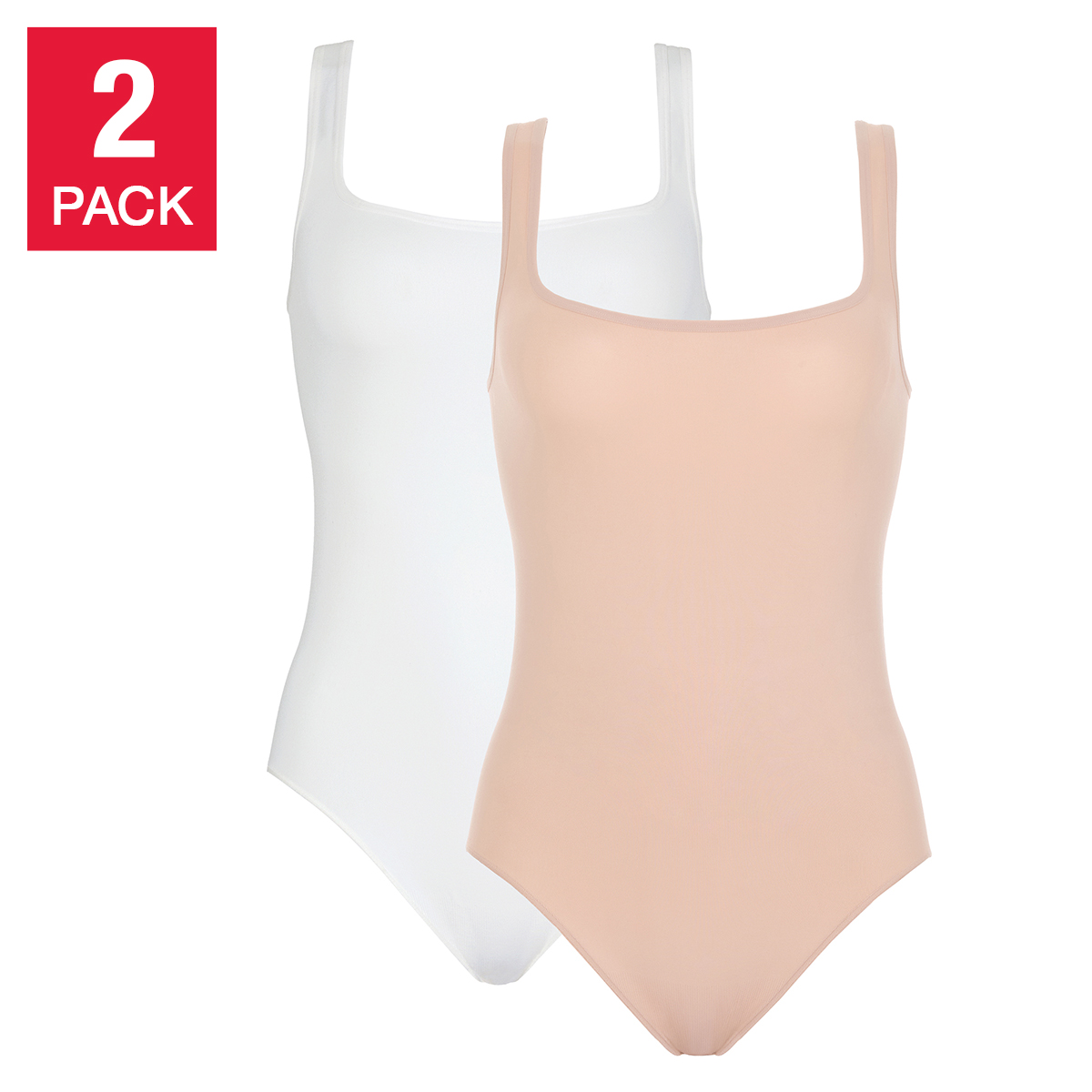 Jones New York Women's Seamless Bodysuit, 2-pack