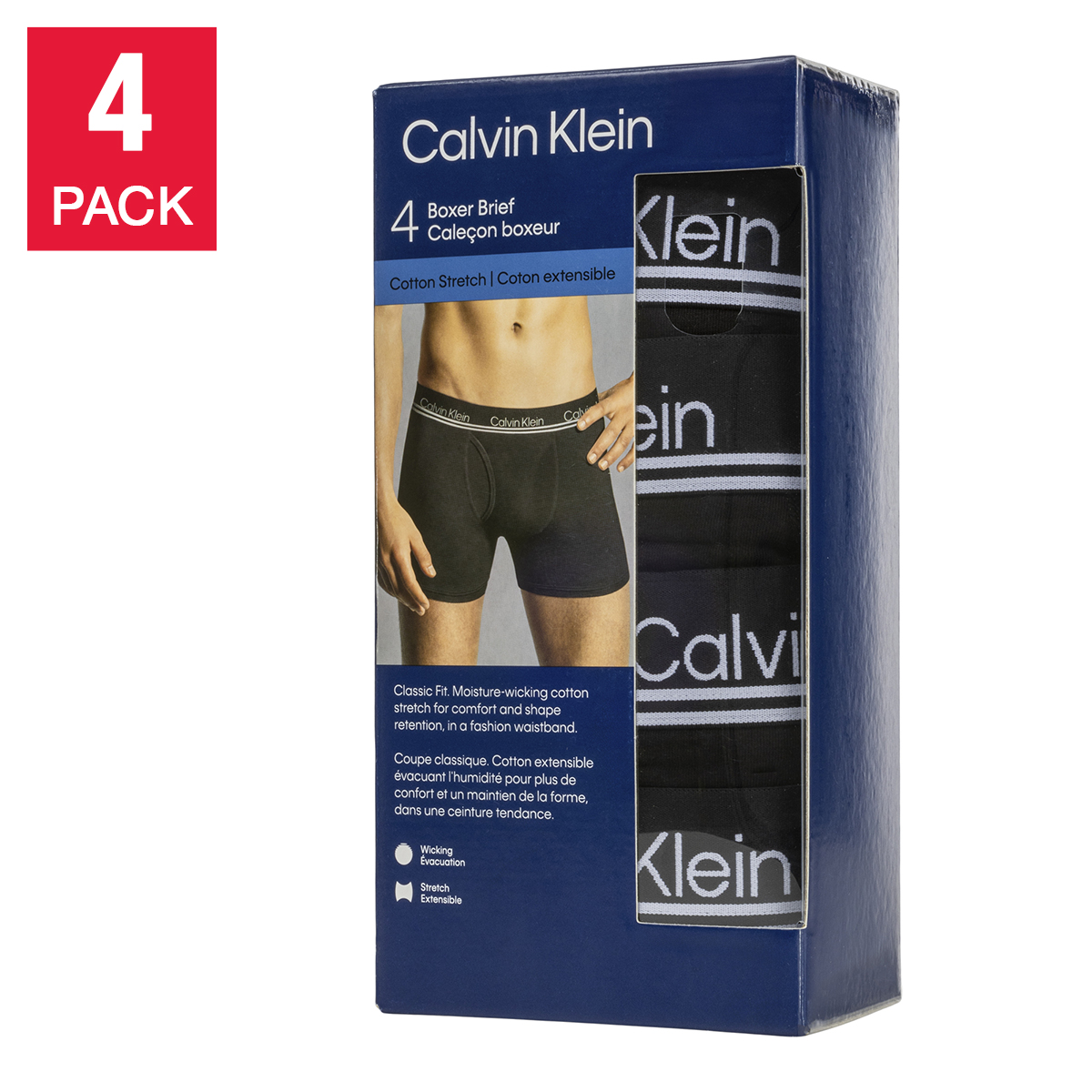Calvin Klein Men's Impact Boxer, 4-pack