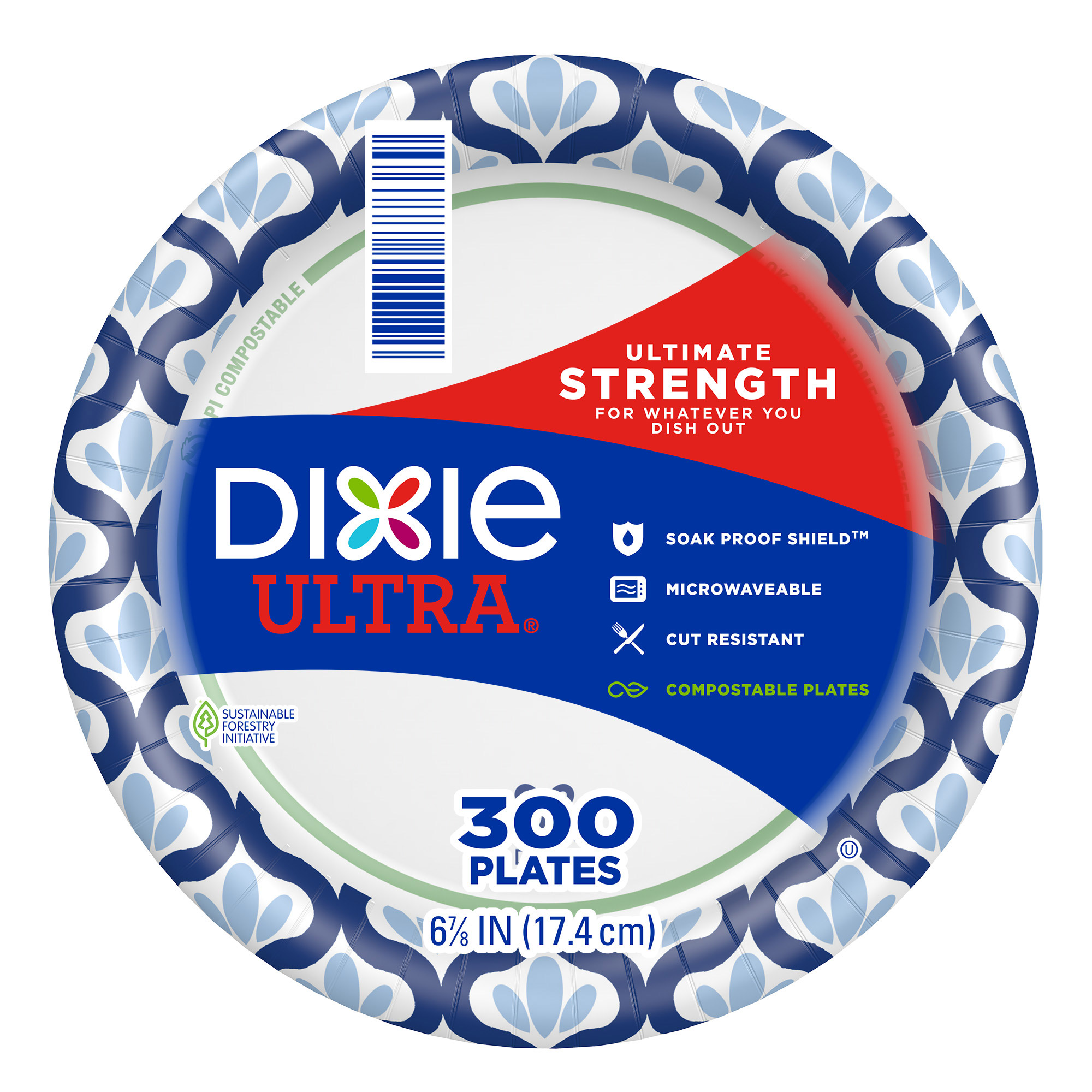 Dixie Ultra 6-7/8" Paper Plate  300-count