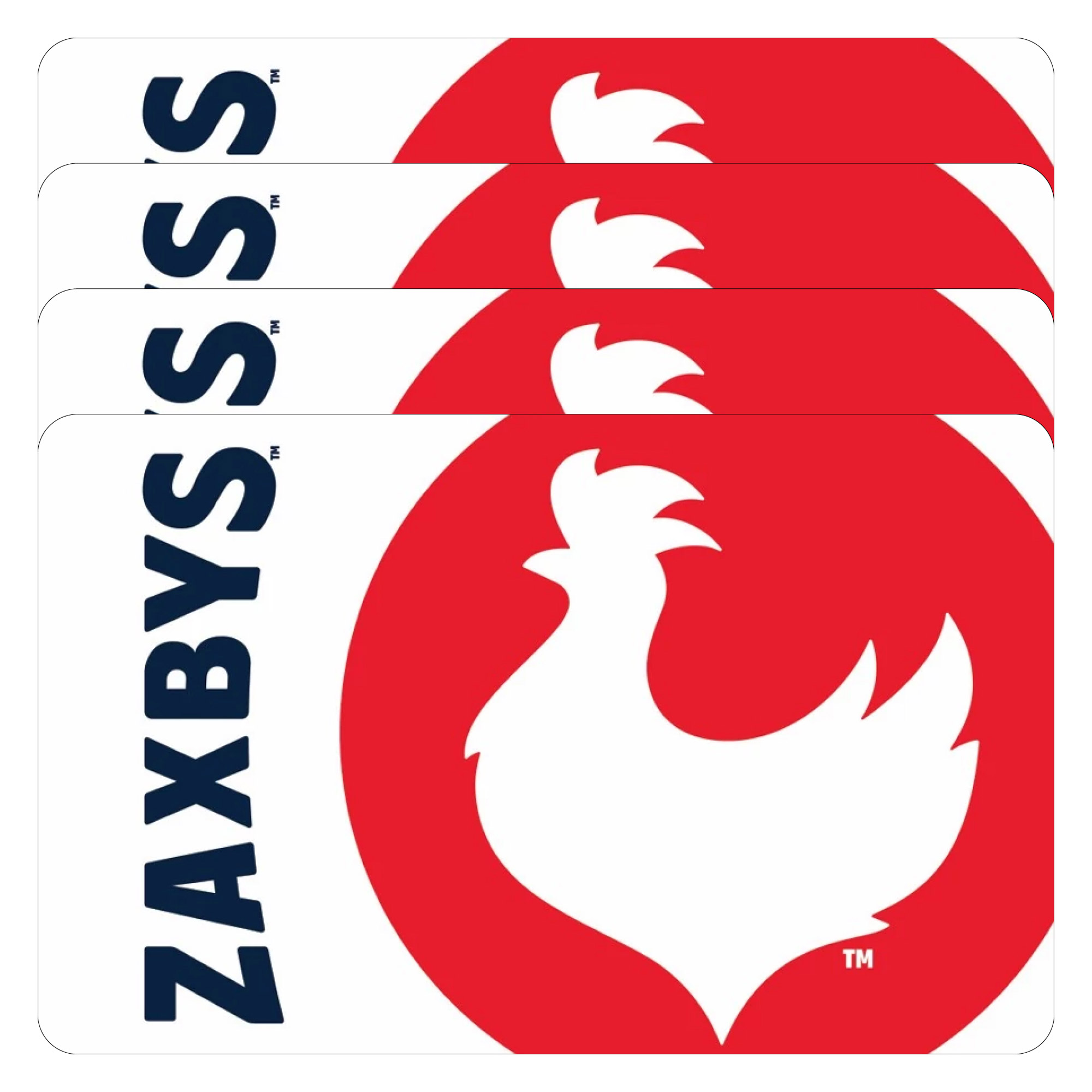 Zaxby's Four Restaurant $25 eGift Cards ($100 Value)