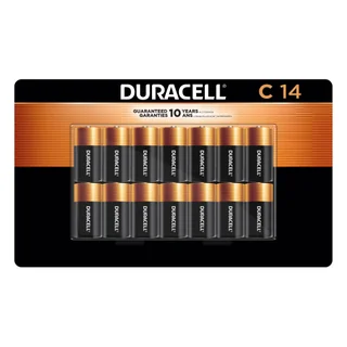 DURACELL ALKALINE BATTERIES C 14 PACK CARDED