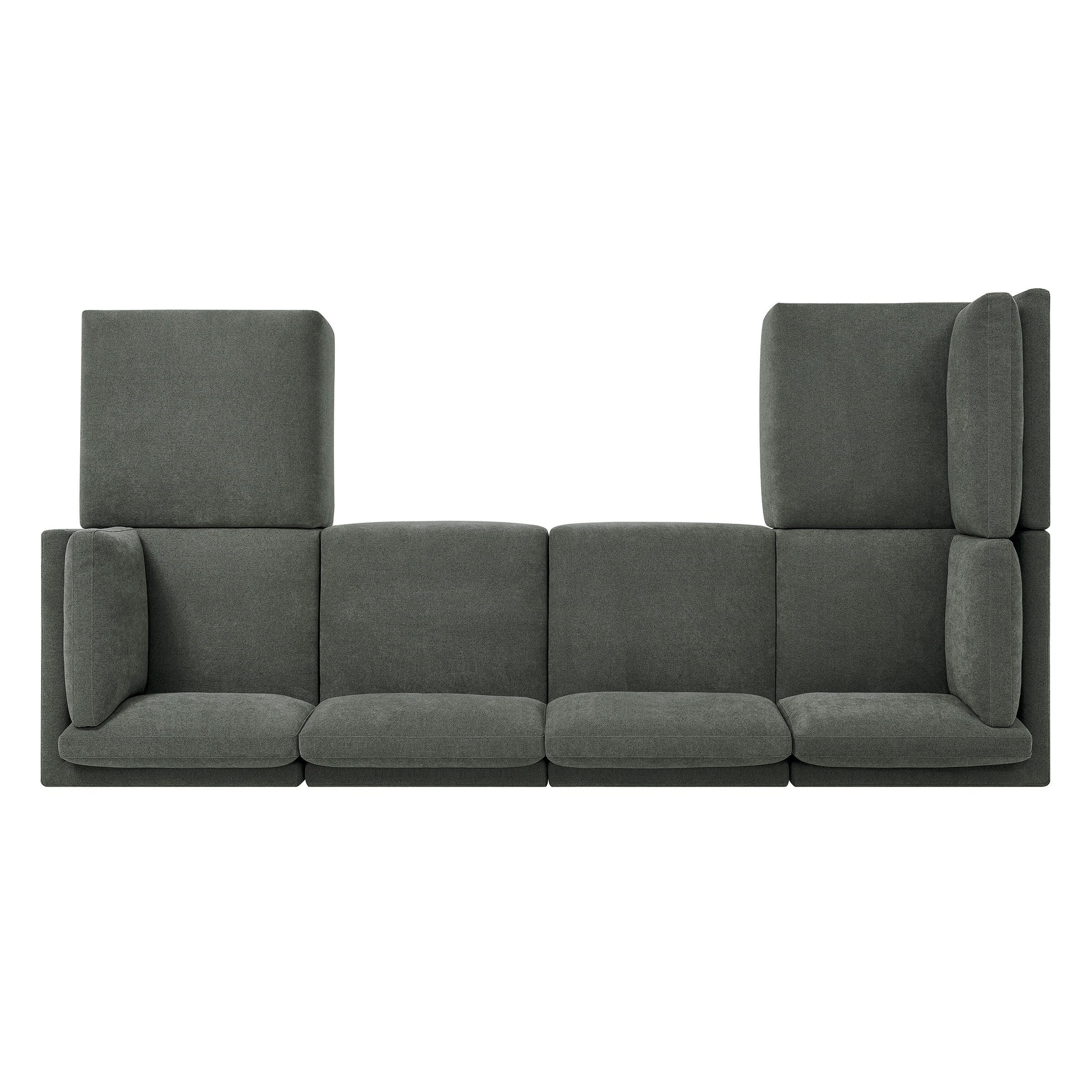 Henredon 6-piece Modular Fabric Sectional with Ottoman | Costco