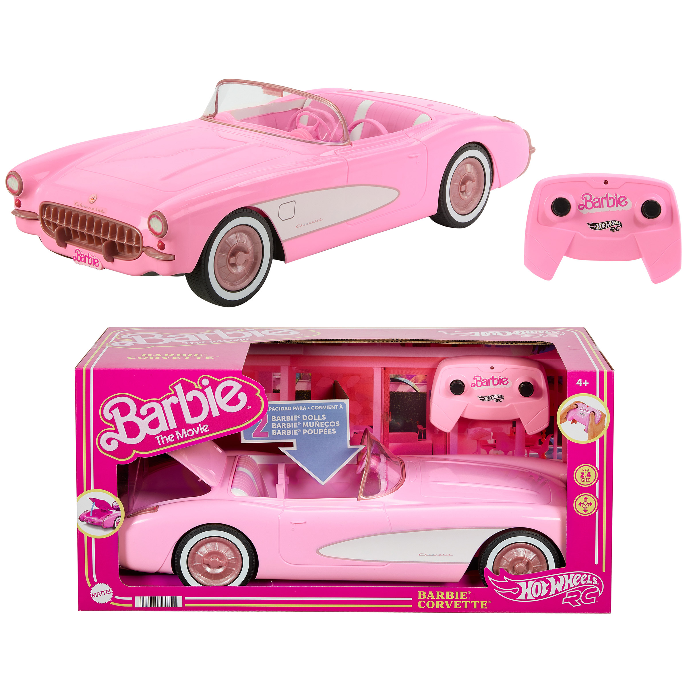 Hot Wheels RC Barbie Corvette (Barbie The Movie)