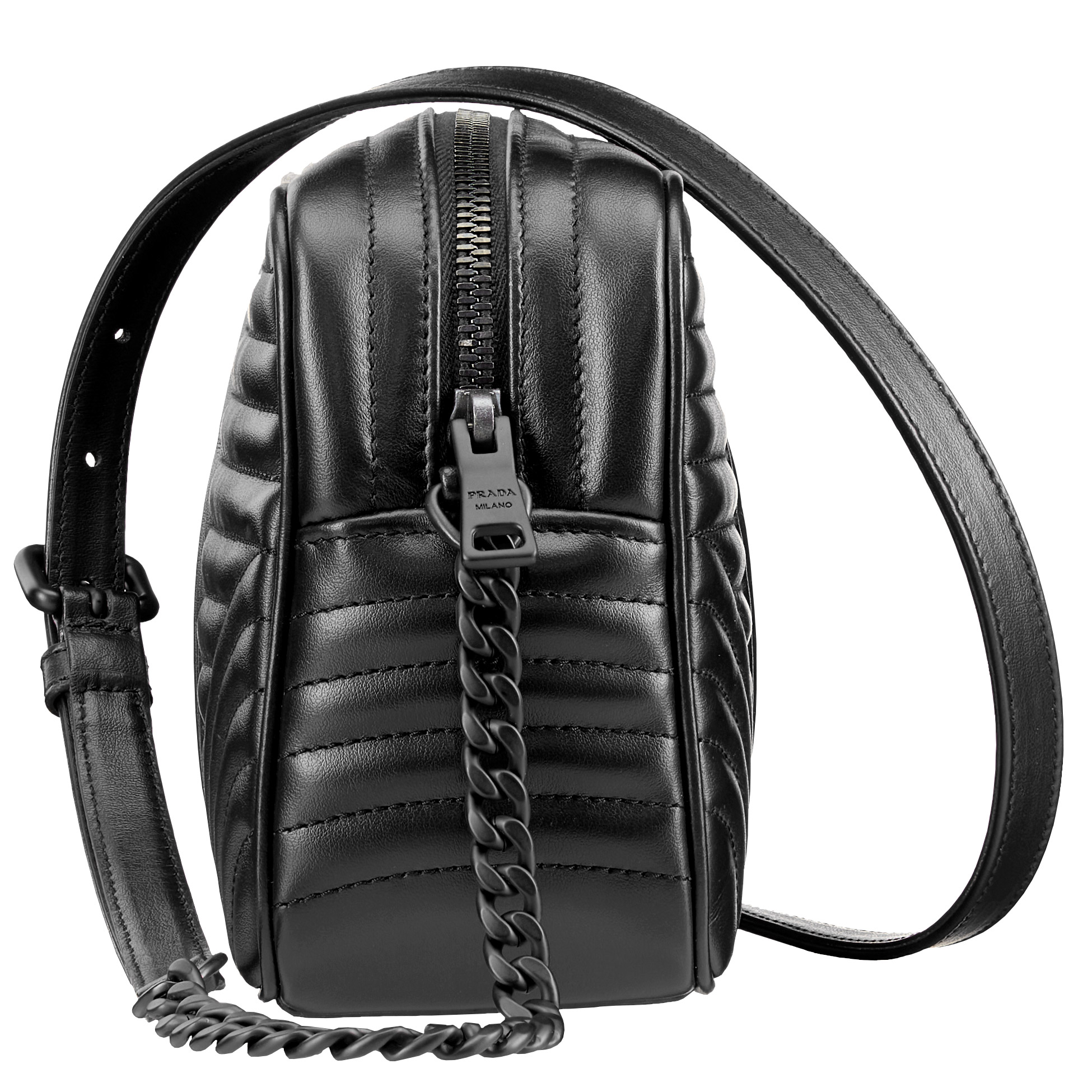 Prada Diagramme Shoulder Bag, Black | Costco