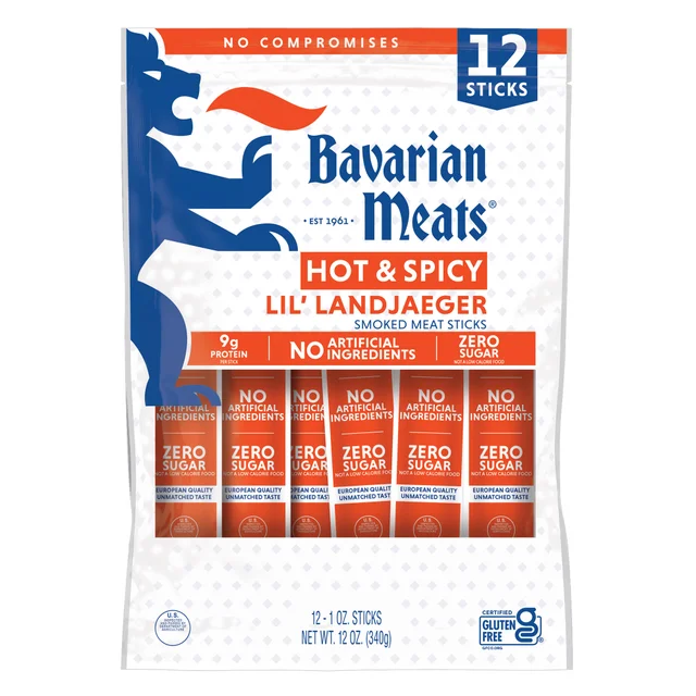 BAVARIAN MEATS LIL LANDJAEGER STICKS 12 COUNT 1 OUNCE EACH