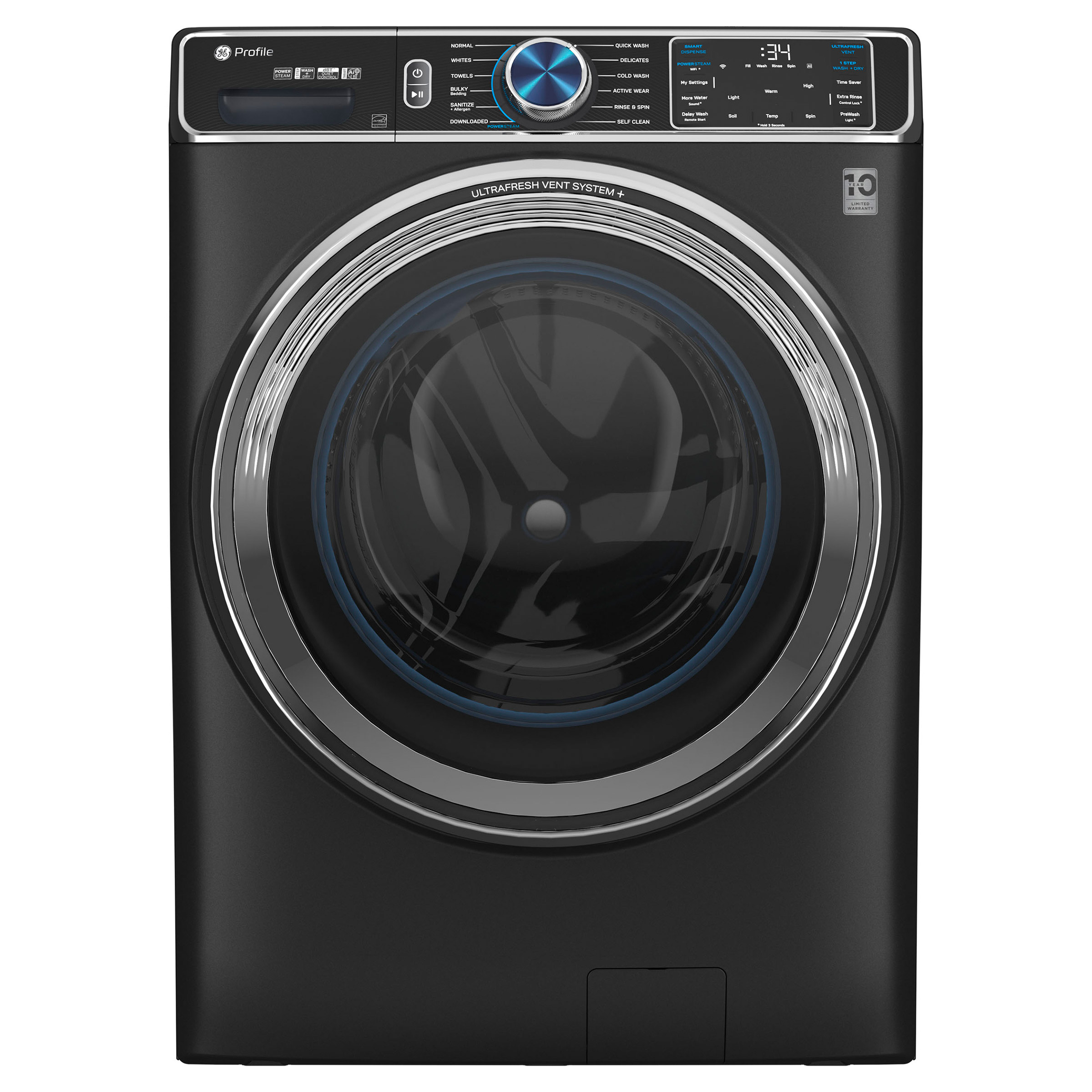 GE Profile 5.3 cu. ft. Washer with UltraFresh Vent System and OdorBlock