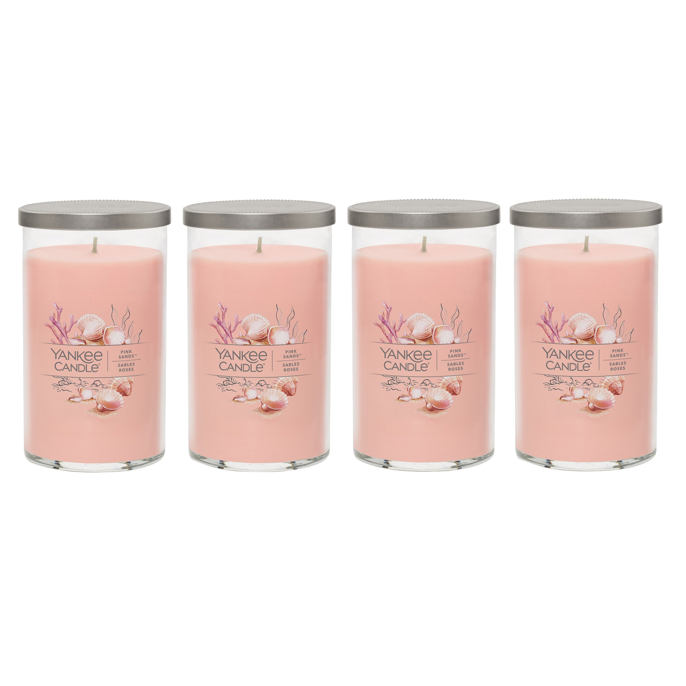 Yankee Medium Pillar Scented Candle, 396 g (14 oz.), 4-pack | Costco