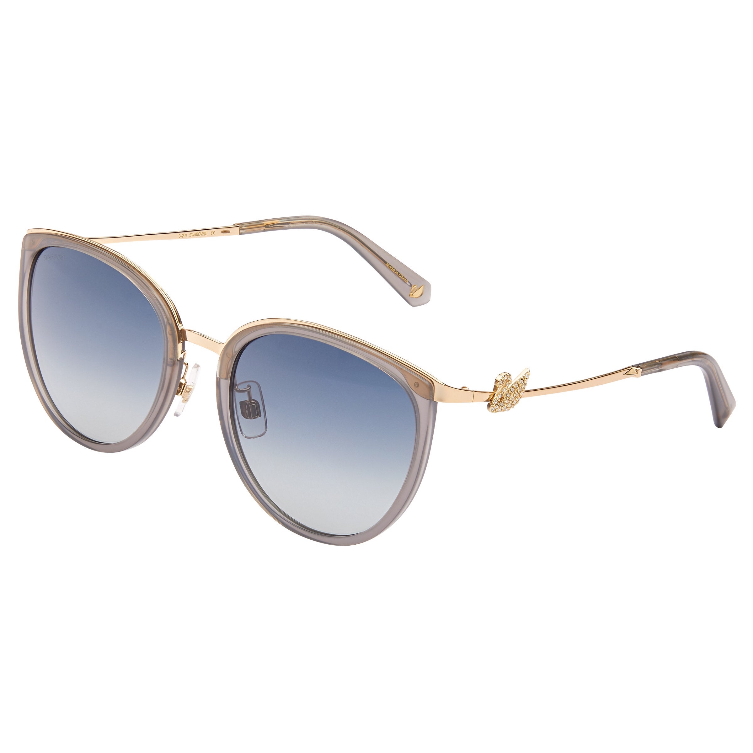 Final Price! Swarovski SK0257 32G Gold/Brown Sunglasses Swarovski SK7042 S (55 - 17) with Violet lenses and Gold  main image 3