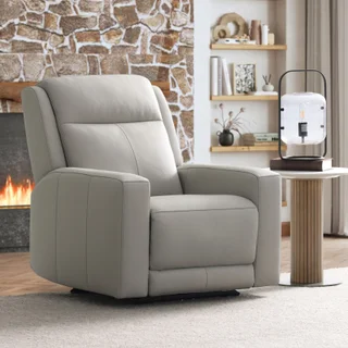 Wren Zero Gravity Power Leather Recliner with Power Headrest
