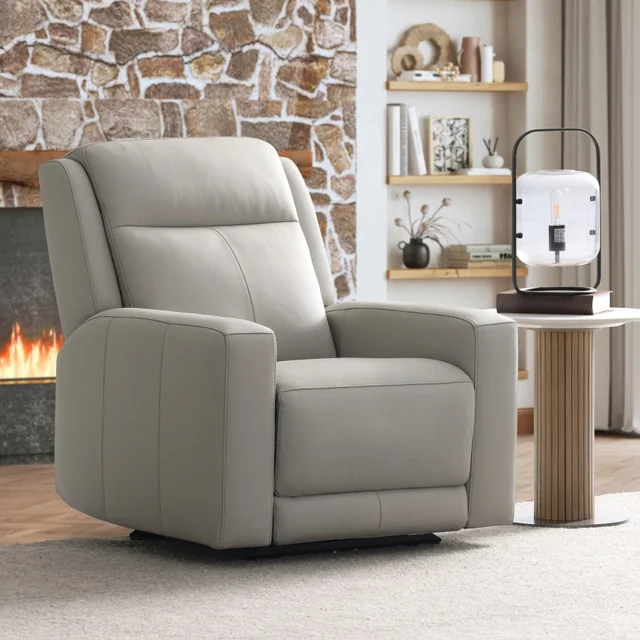 Wren Zero Gravity Power Leather Recliner with Power Headrest