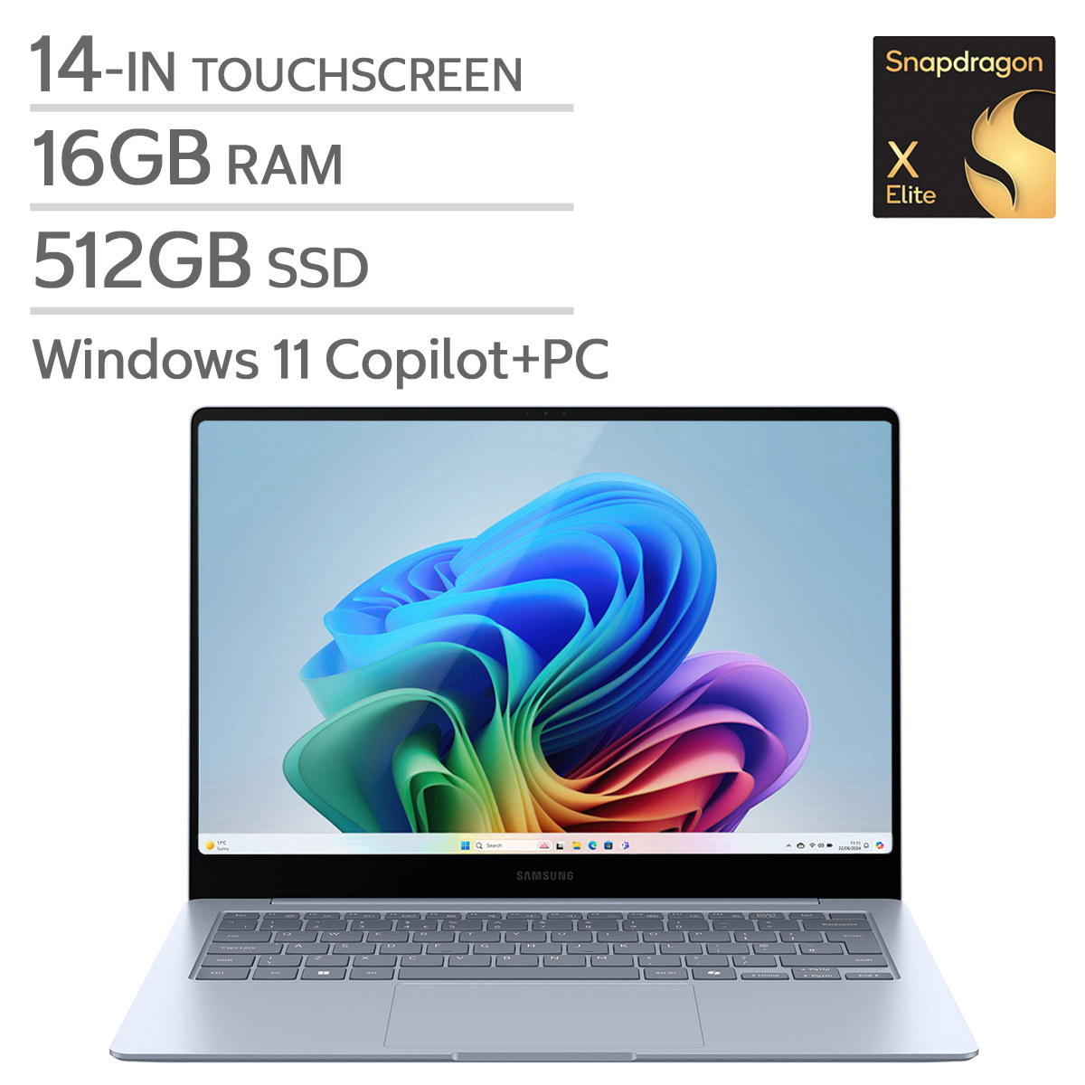 Samsung Galaxy Book Edge Copilot+ PC 14-in Touchscreen Laptop