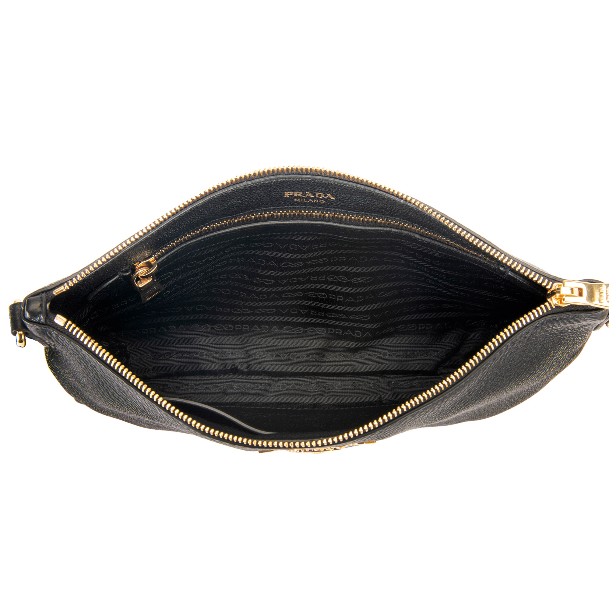 Prada Leather Shoulder Bag, Black | Costco