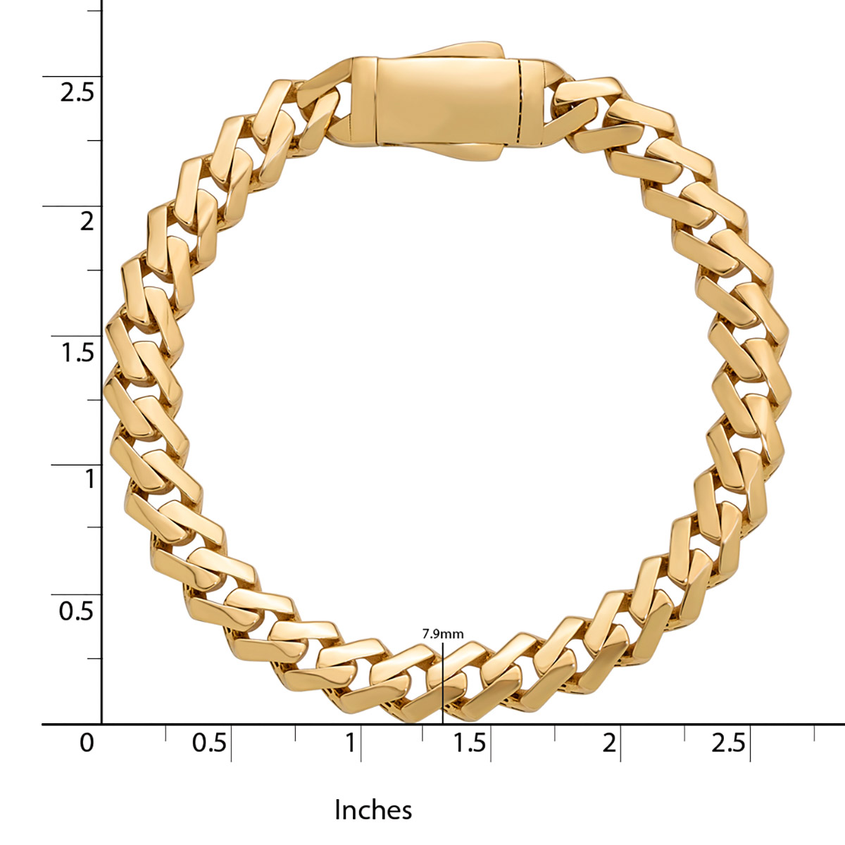 No.240 18k 14k 金無垢 金 ゴールド Gold 585 750 14kt Yellow Gold Curb Link Bracelet | Costco