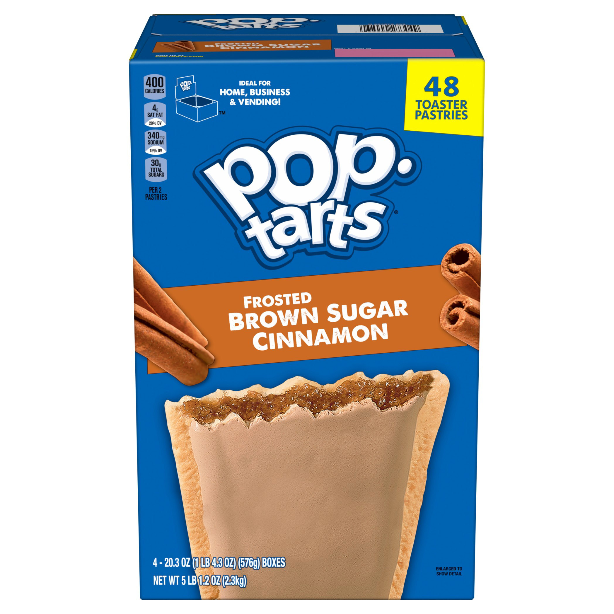 Pop-Tarts, Frosted Brown Sugar Cinnamon, 48-count