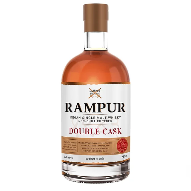 Rampur Double Cask Indian Single Malt Whiskey, 750 ml