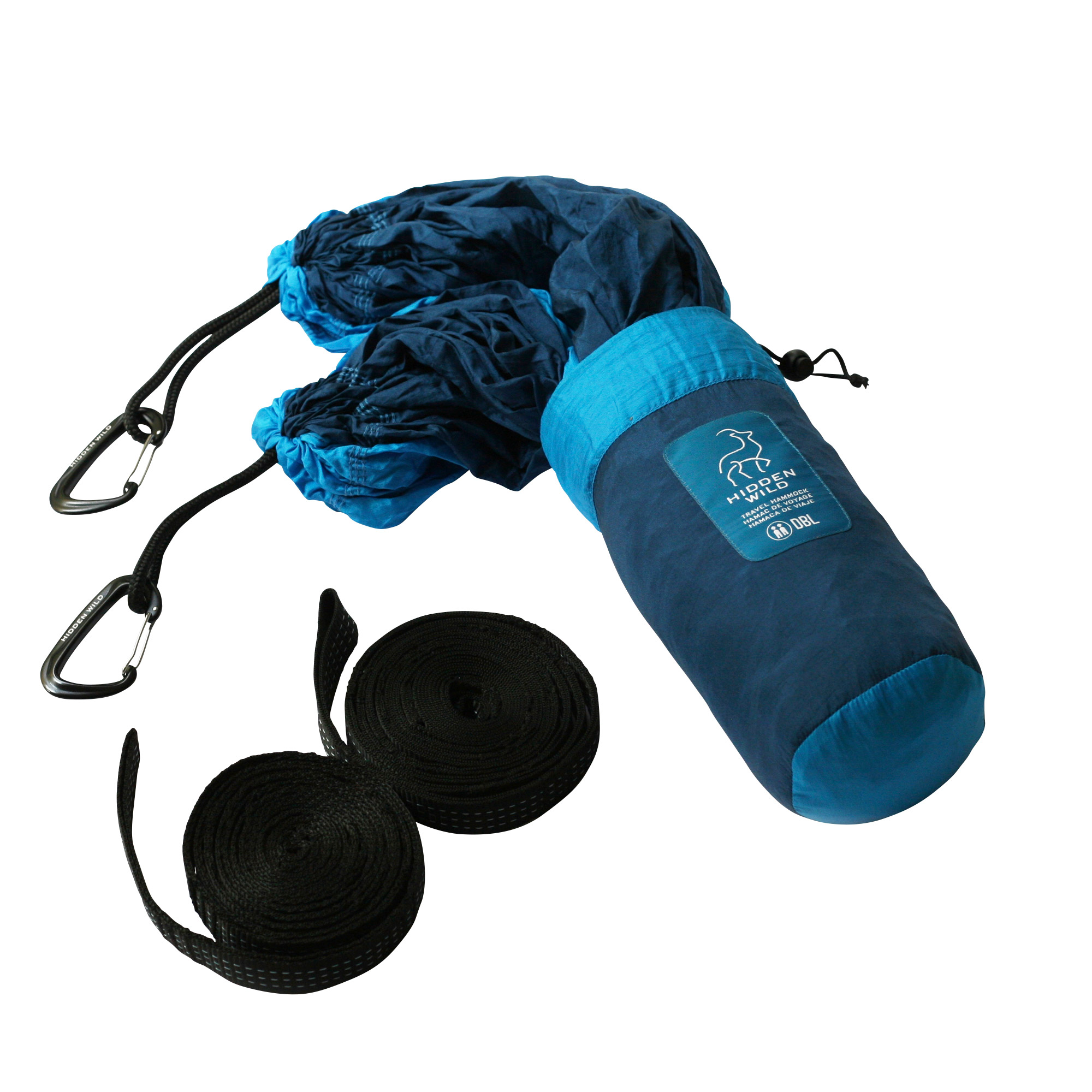 Hamac De Voyage Hidden Wild Bleu 1 Place Portable