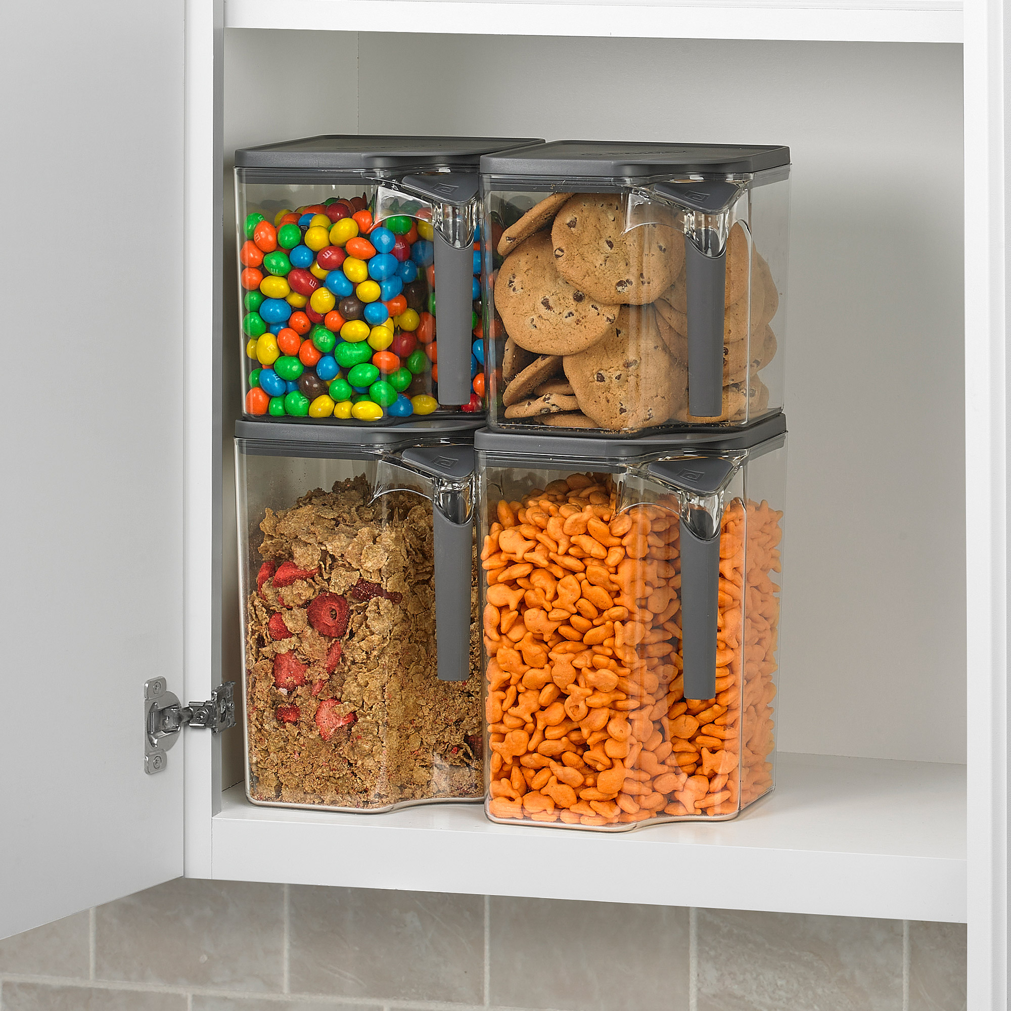 Polder Handle-It Storage Canister Set, 4-piece