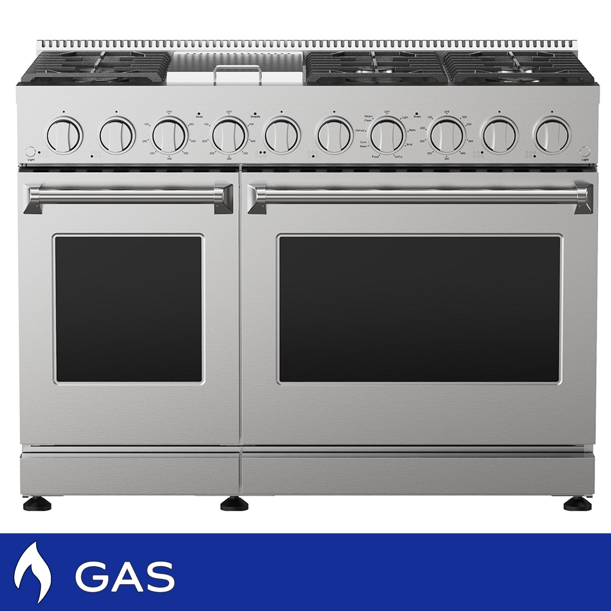 Kenmore Pro 48 in. 7.6 cu ft. Stainless Steel Dual Oven Gas Range