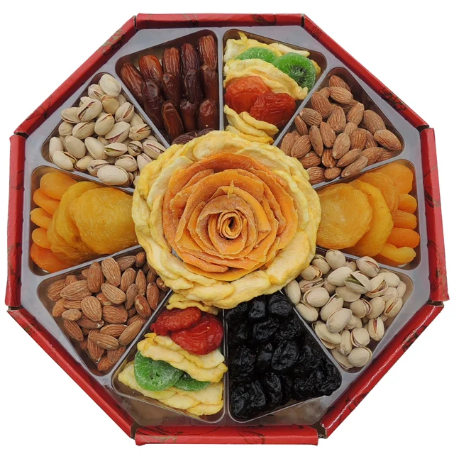 VACAVILLE FRUIT CO FRUIT & NUT TRAY 36 OZ