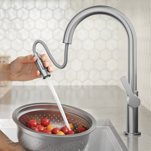 KRAUS 32” Undermount Single Bowl Kitchen Sink with Modern KRAUS 32” Undermount Single Bowl Kitchen Sink with Modern
