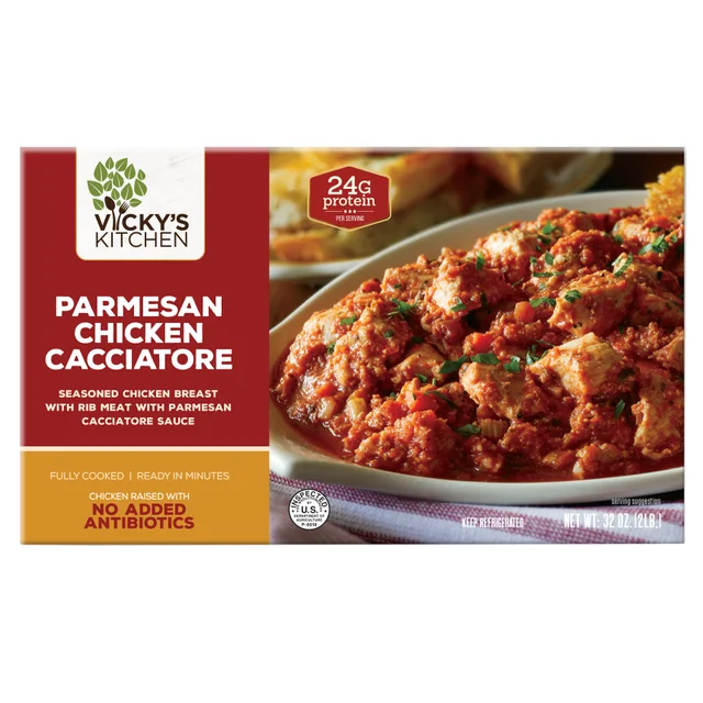 VICKY'S KITCHEN PARMESAN CHICKEN CACCIATORE 32OZ (2LBS)