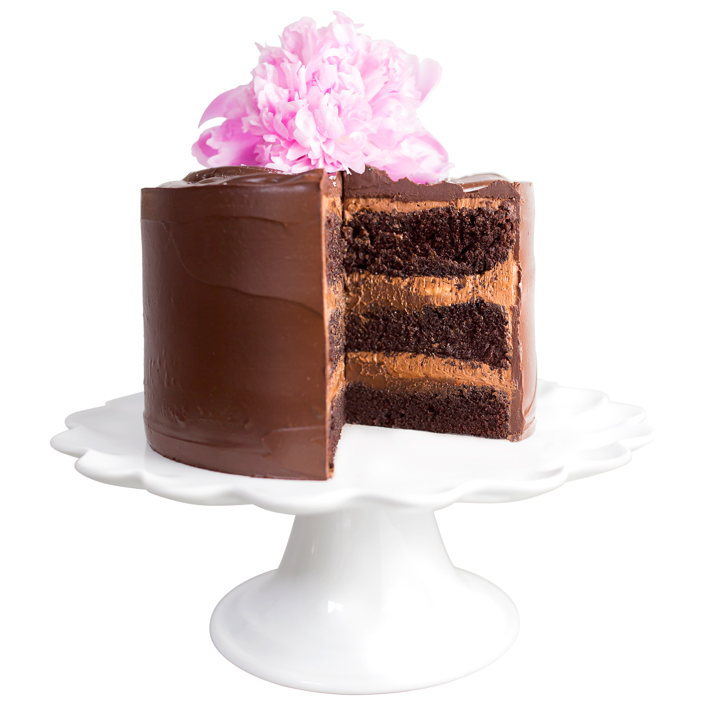 The Cake Bake Shop 8" Round Chocolate Cake (16-22 Servings)