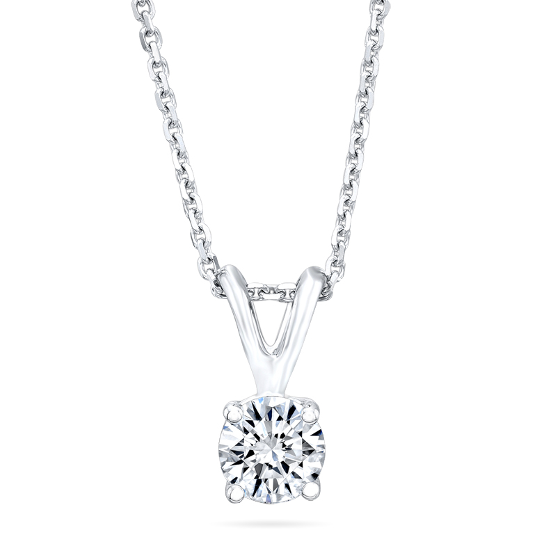 Round Brilliant Diamond Necklace (0.24 ctw) | Costco