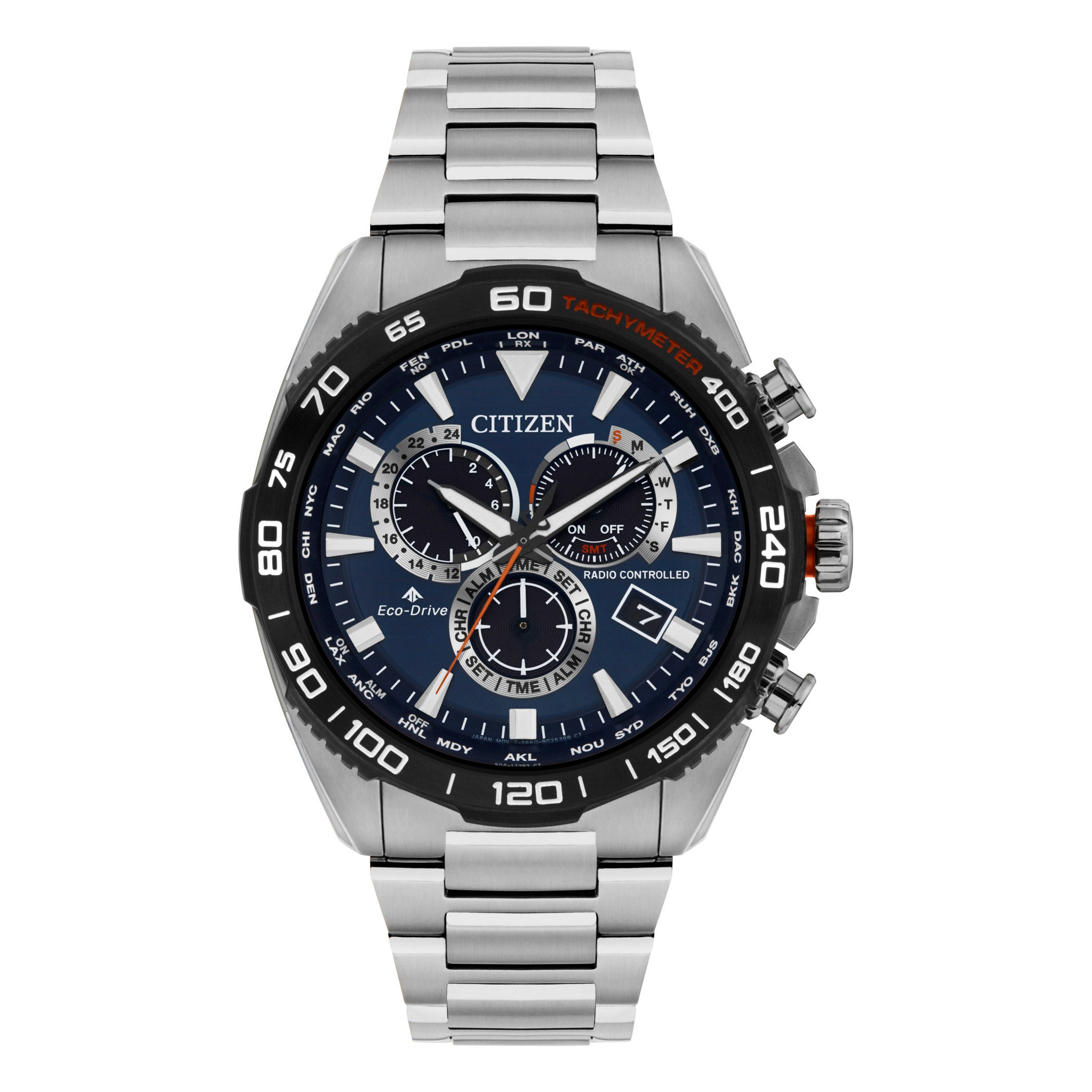 Citizen Eco Drive Promaster Land Atomic Stainless Steel Men's