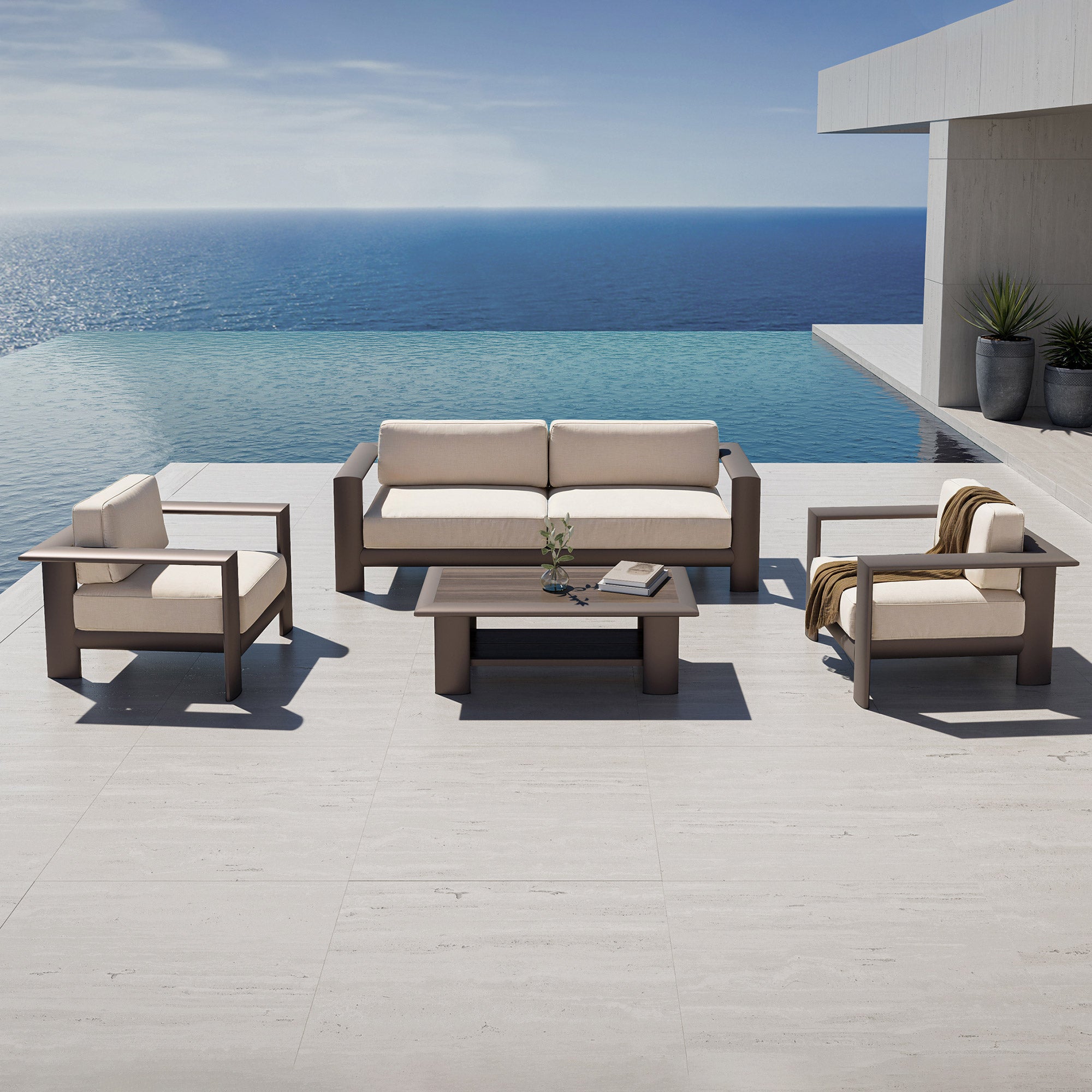 Mirador Cercle 4-piece Outdoor Patio Seating Set | Costco