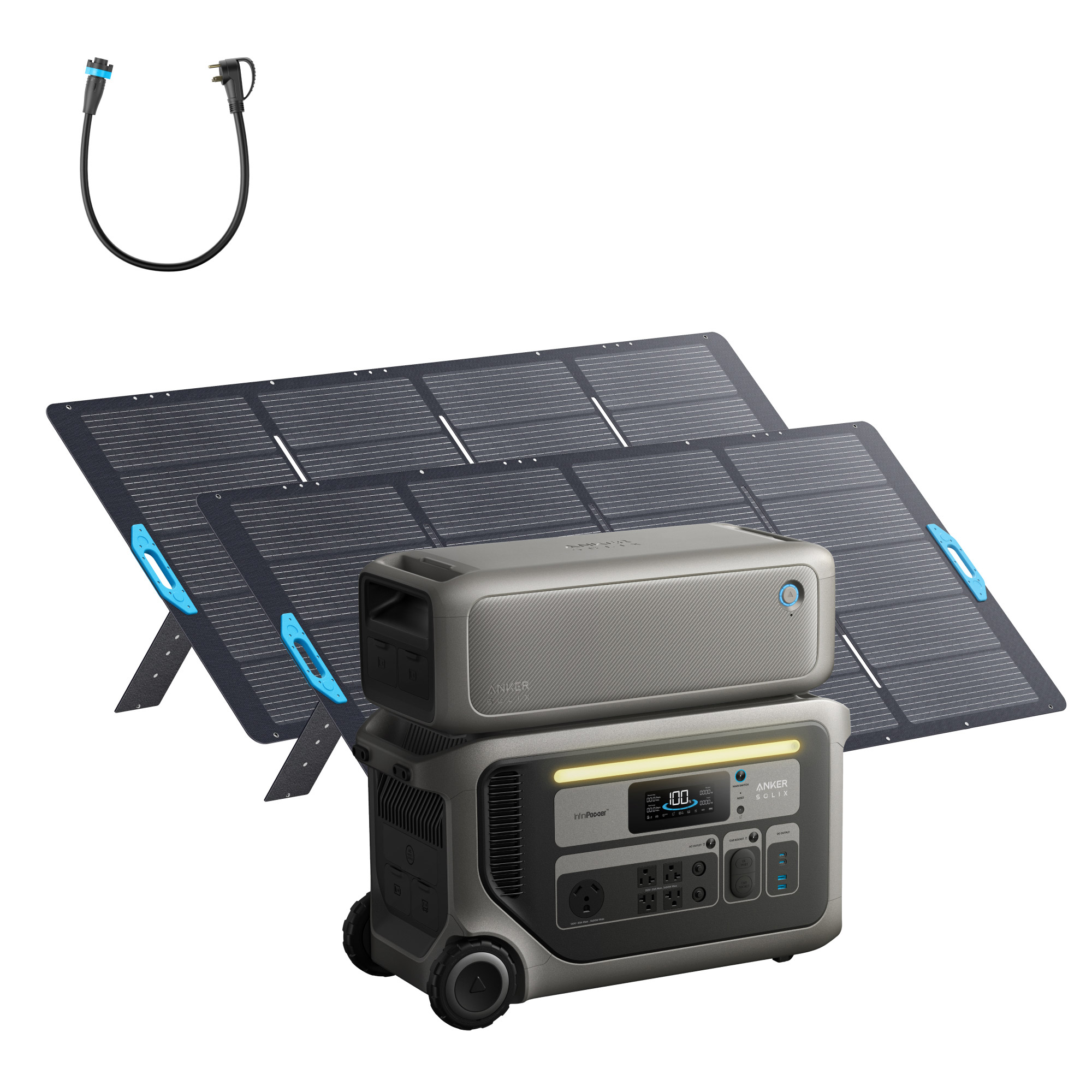 Anker SOLIX F3000 6kWh Home Backup Power Kit with 120V Gen Cable