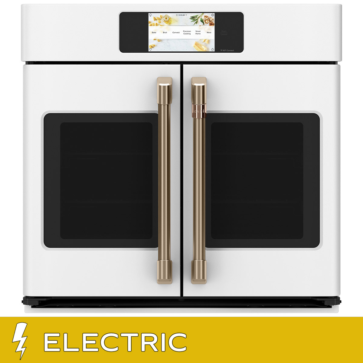 Café 30 in. 5.0 cu. ft. Electric French-Door Single Wall Oven with True European Convection