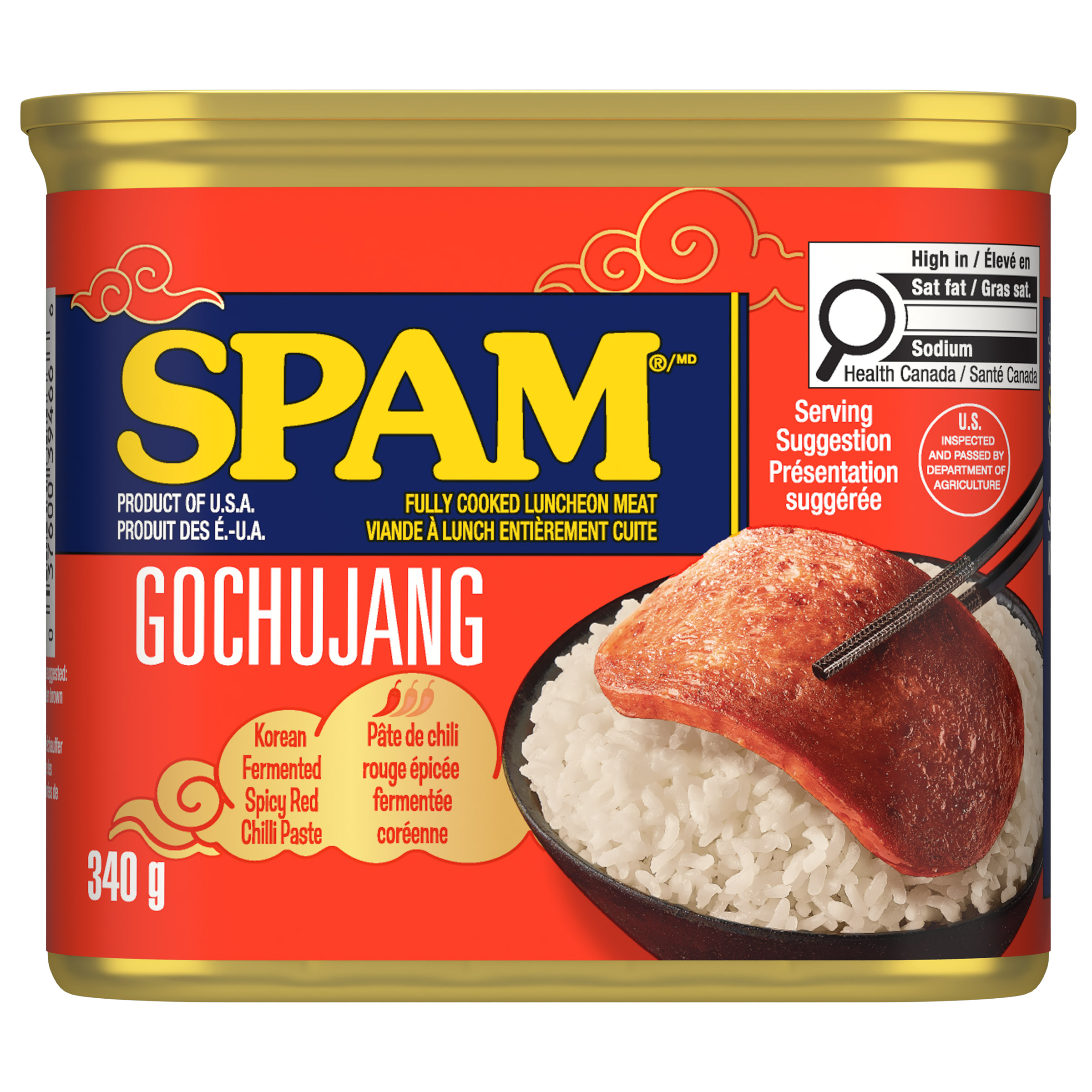 SPAM Gochujang Luncheon Meat, 4 × 340 g