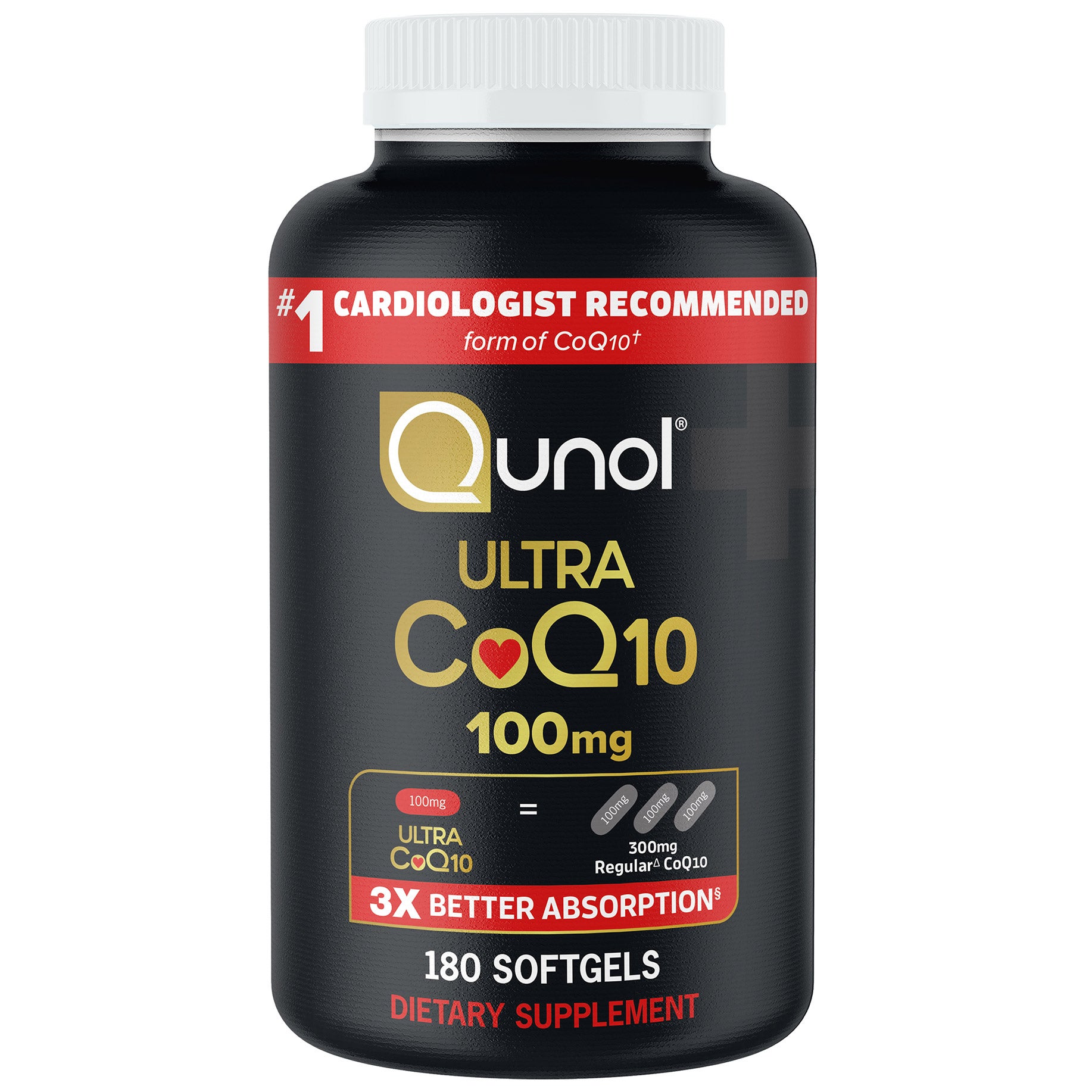 Qunol Ultra CoQ10 100 mg., 180 Softgels | Costco