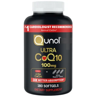 Qunol Ultra CoQ10 100 mg, 180 Softgels